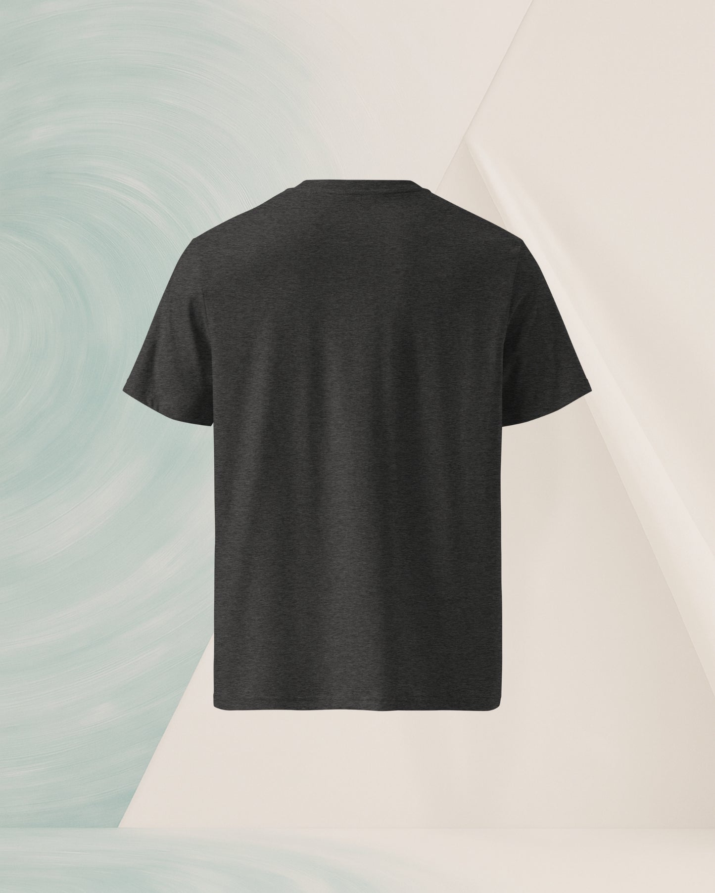 DARK GREY ORGANIC RING-SPUN COTTON T-SHIRT