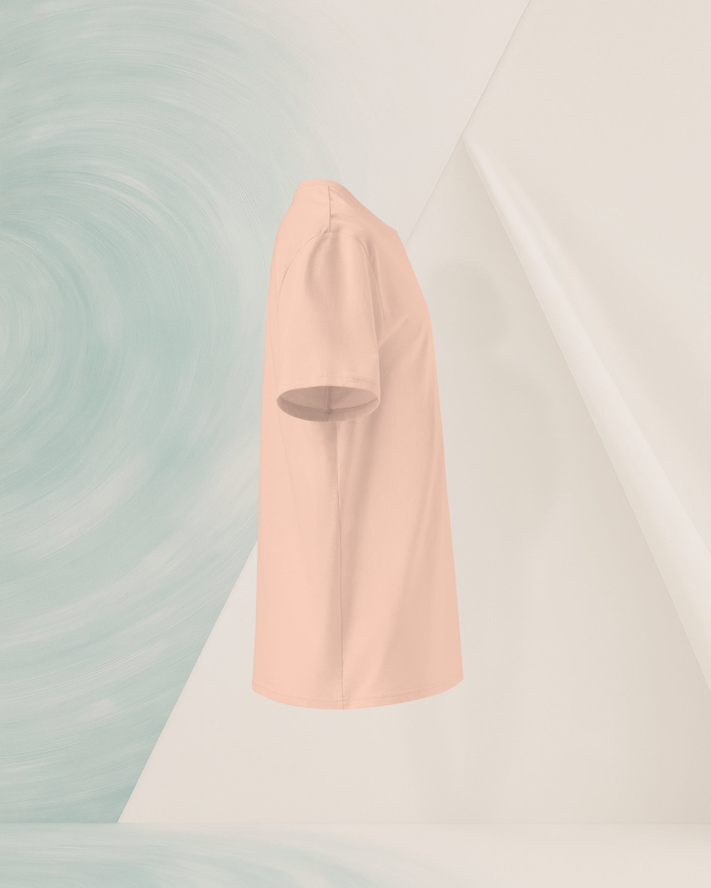 ORGANIC RING-SPUN COTTON PEACH T-SHIRT