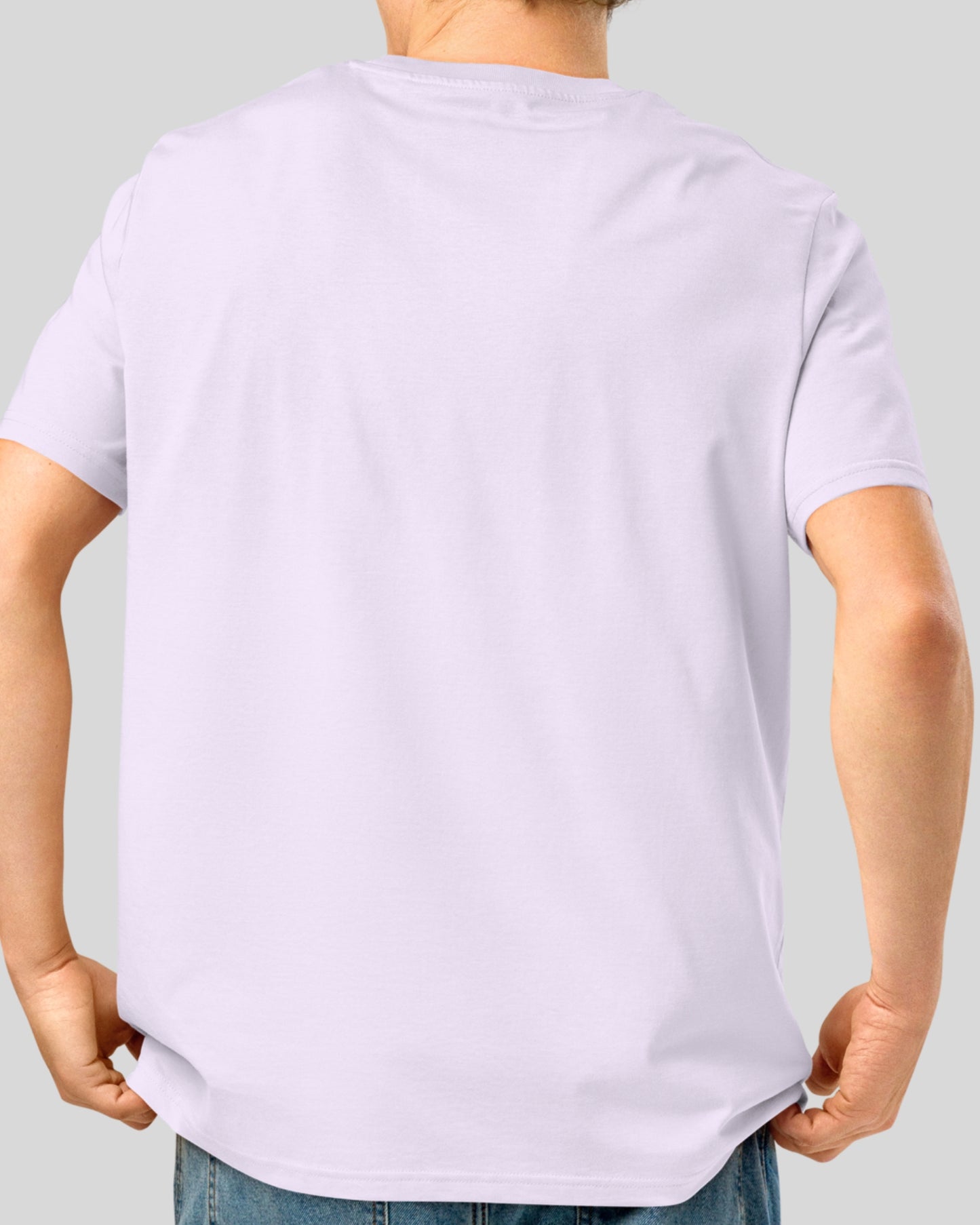 LAVENDER T-SHIRT IN ORGANIC RING-SPUN COTTON