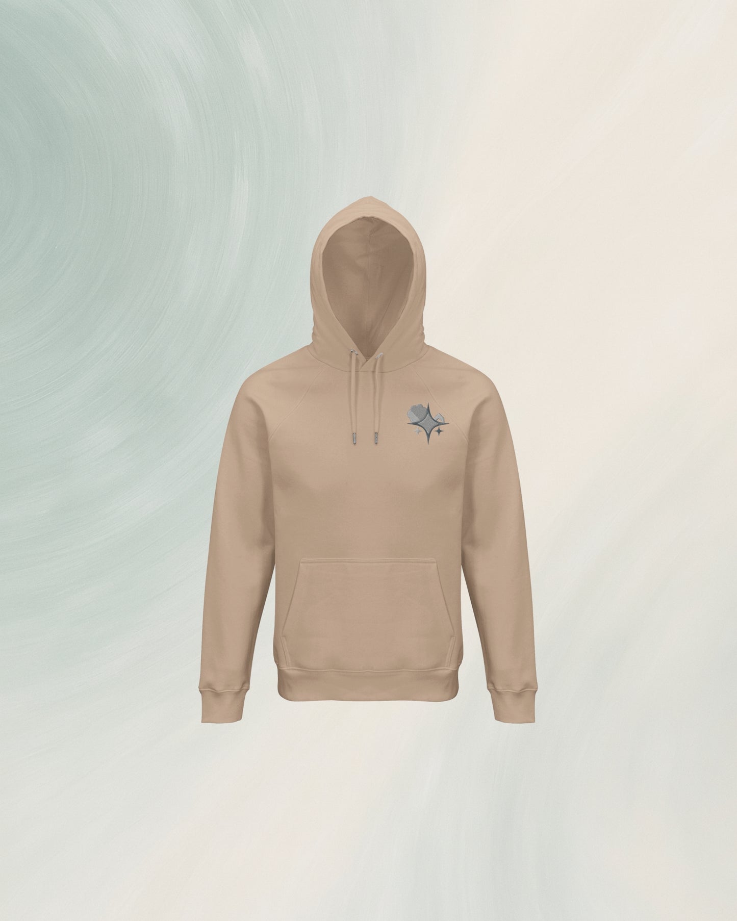 HOODIE KHAKI EN COTON BIO
