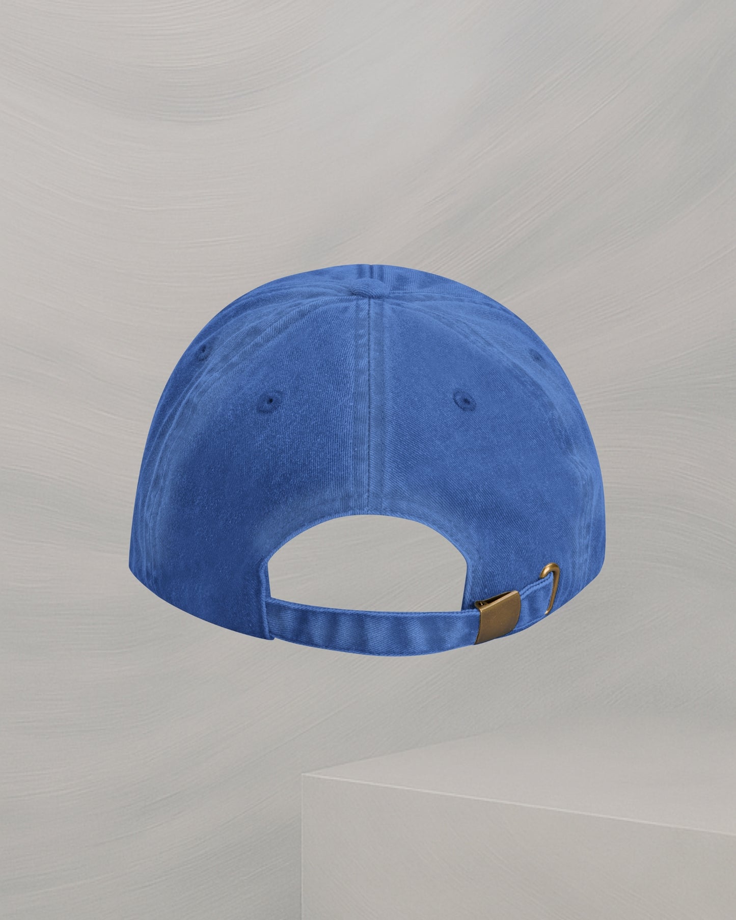 CASQUETTE BLEUET EN COTON BROSSÉ