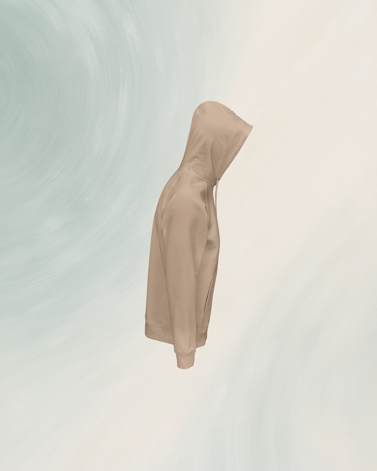 HOODIE KHAKI EN COTON BIO