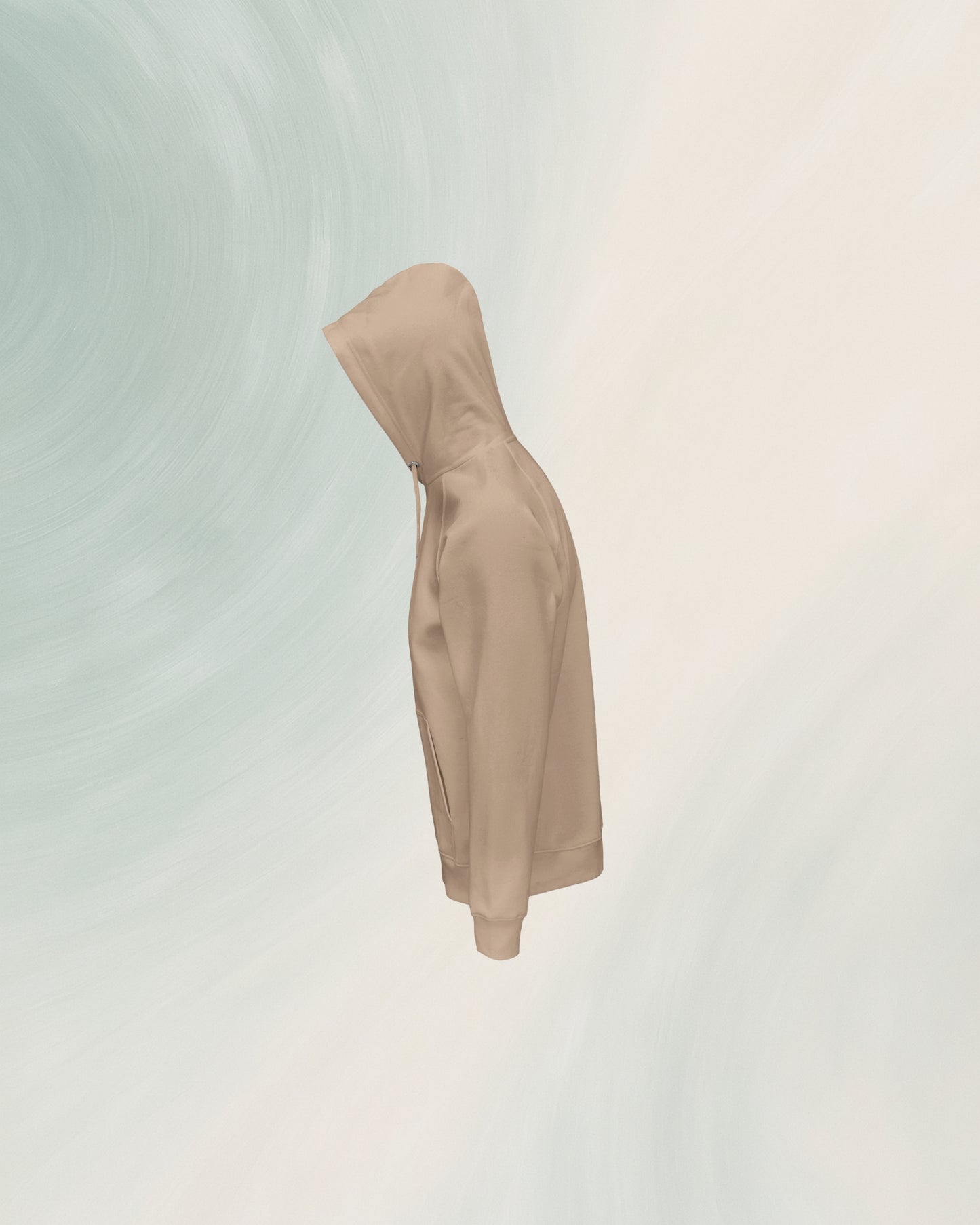 HOODIE KHAKI EN COTON BIO