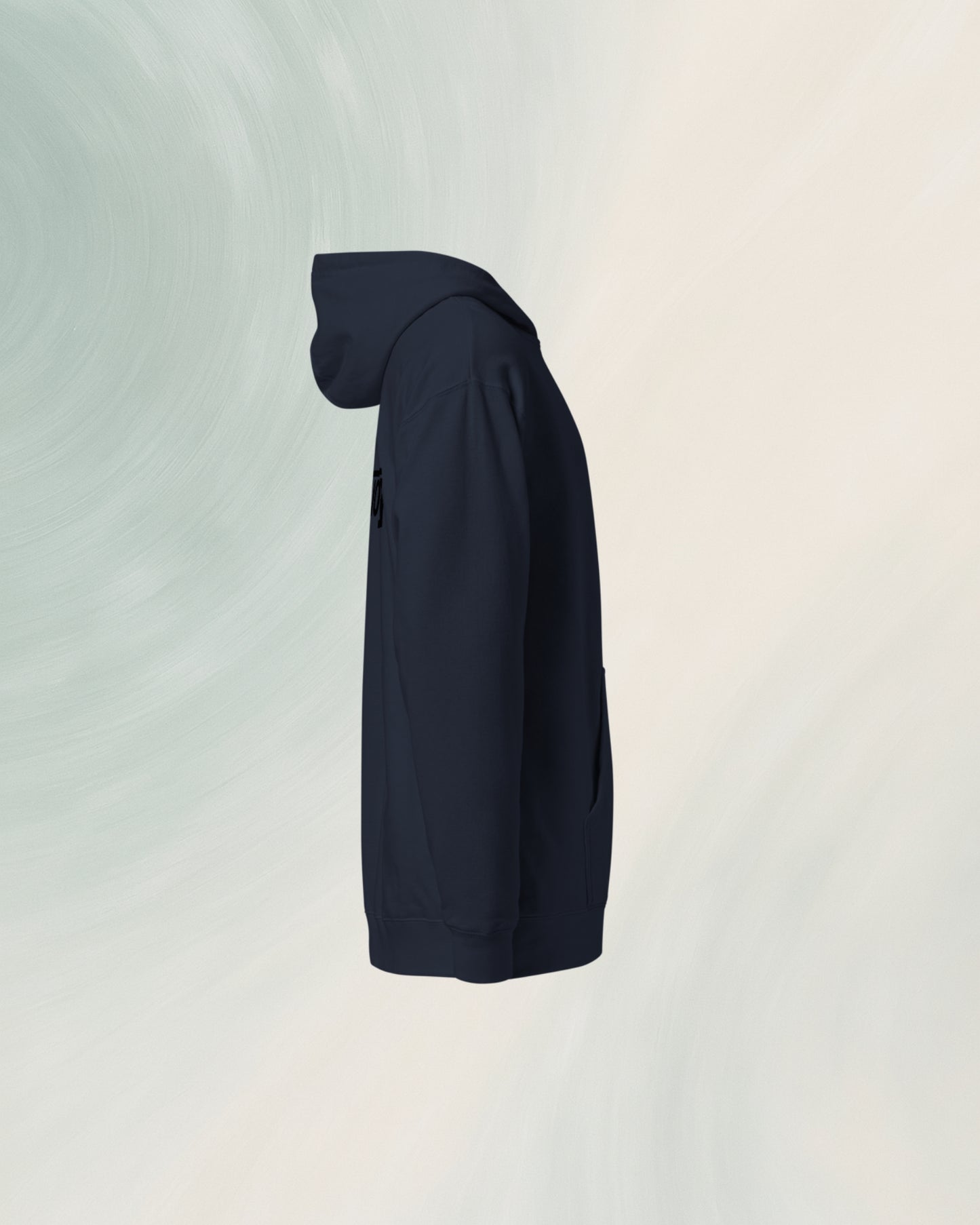 CLASSIC NAVY UNISEX HOODIE WITH COTTON FACE