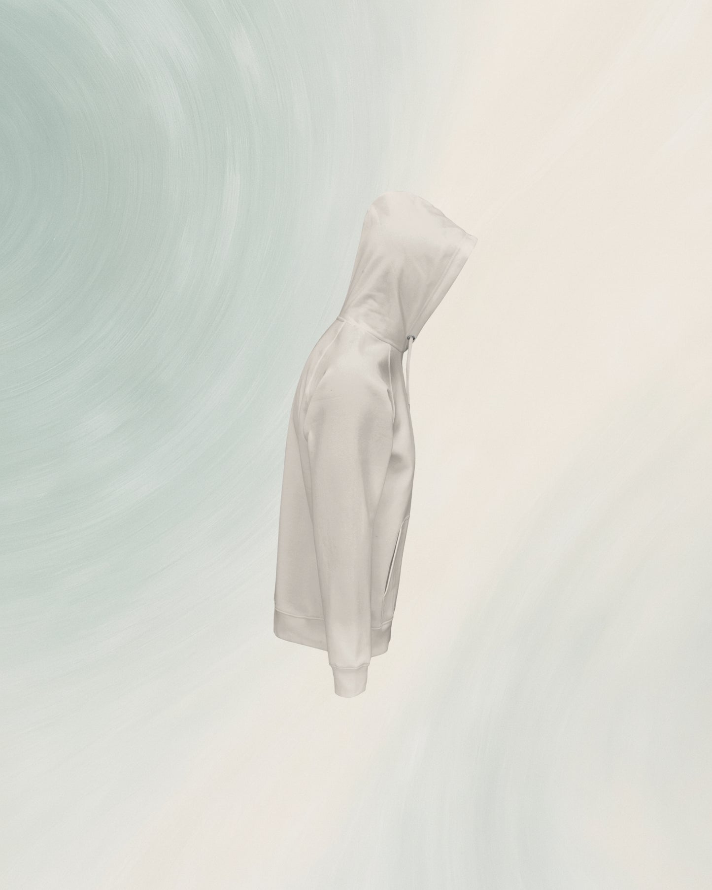 HOODIE OFF WHITE EN COTON BIO