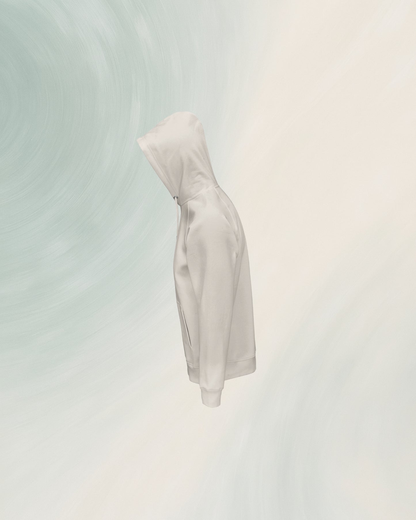 HOODIE OFF WHITE EN COTON BIO