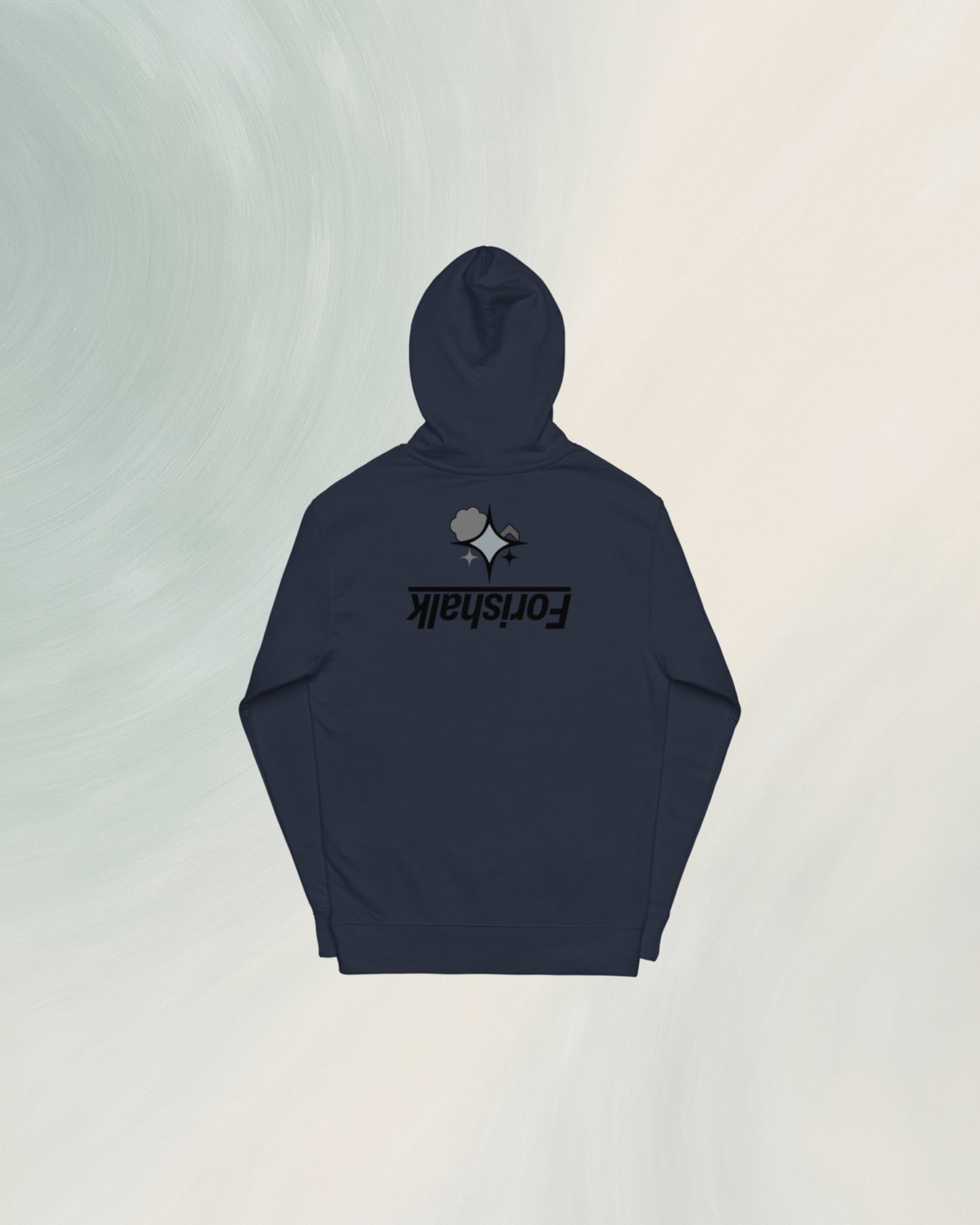 CLASSIC NAVY UNISEX HOODIE WITH COTTON FACE