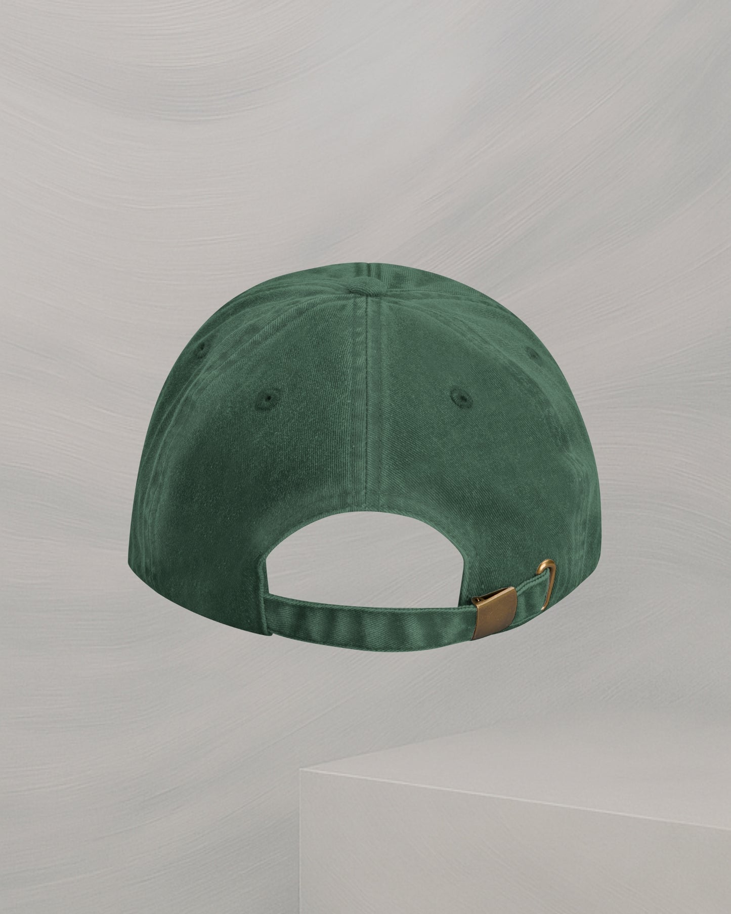 GREEN BRUSHED COTTON CAP