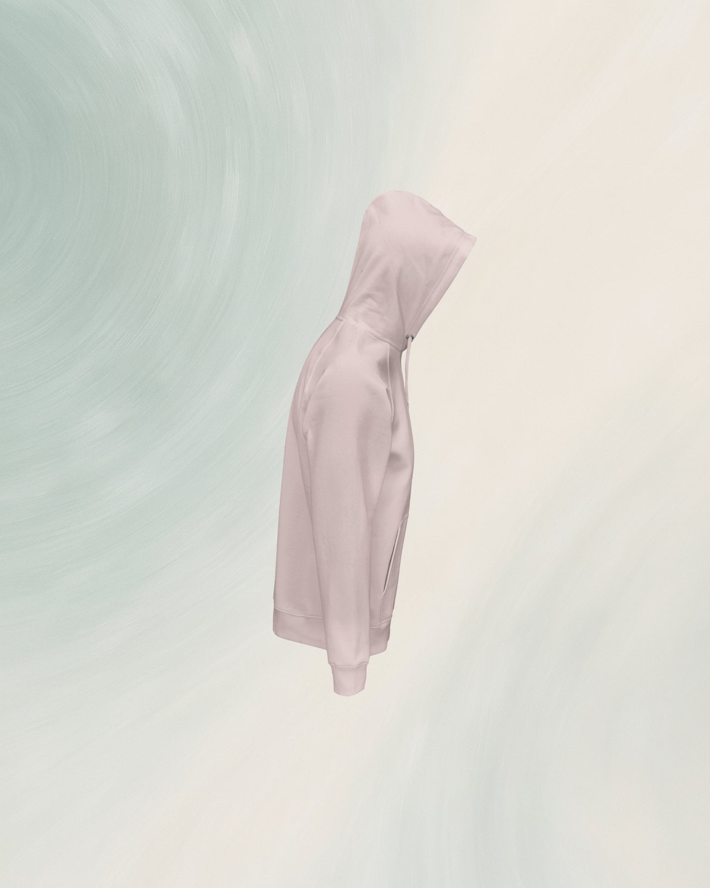 Pale Pink Organic Cotton Hoodie