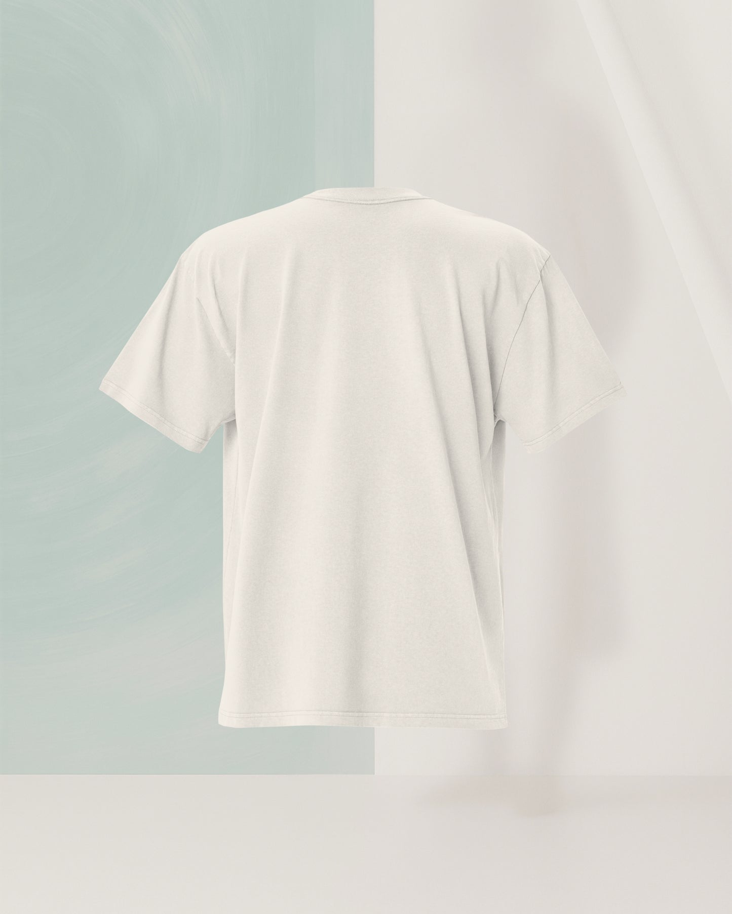 SIGNED BEIGE OS T-SHIRT IN CARDED COTTON