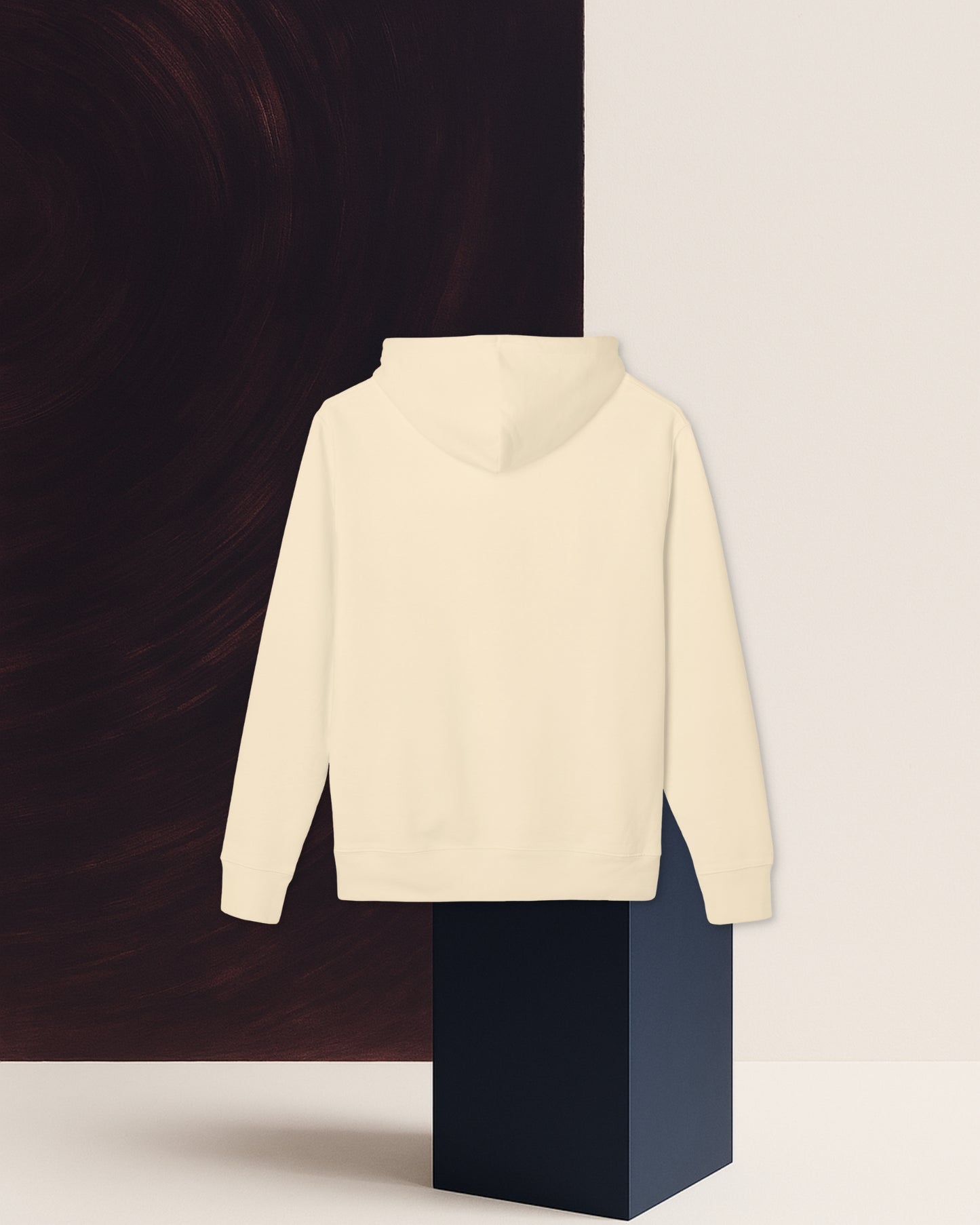 HOODIE BEIGE NATUREL EN COTON