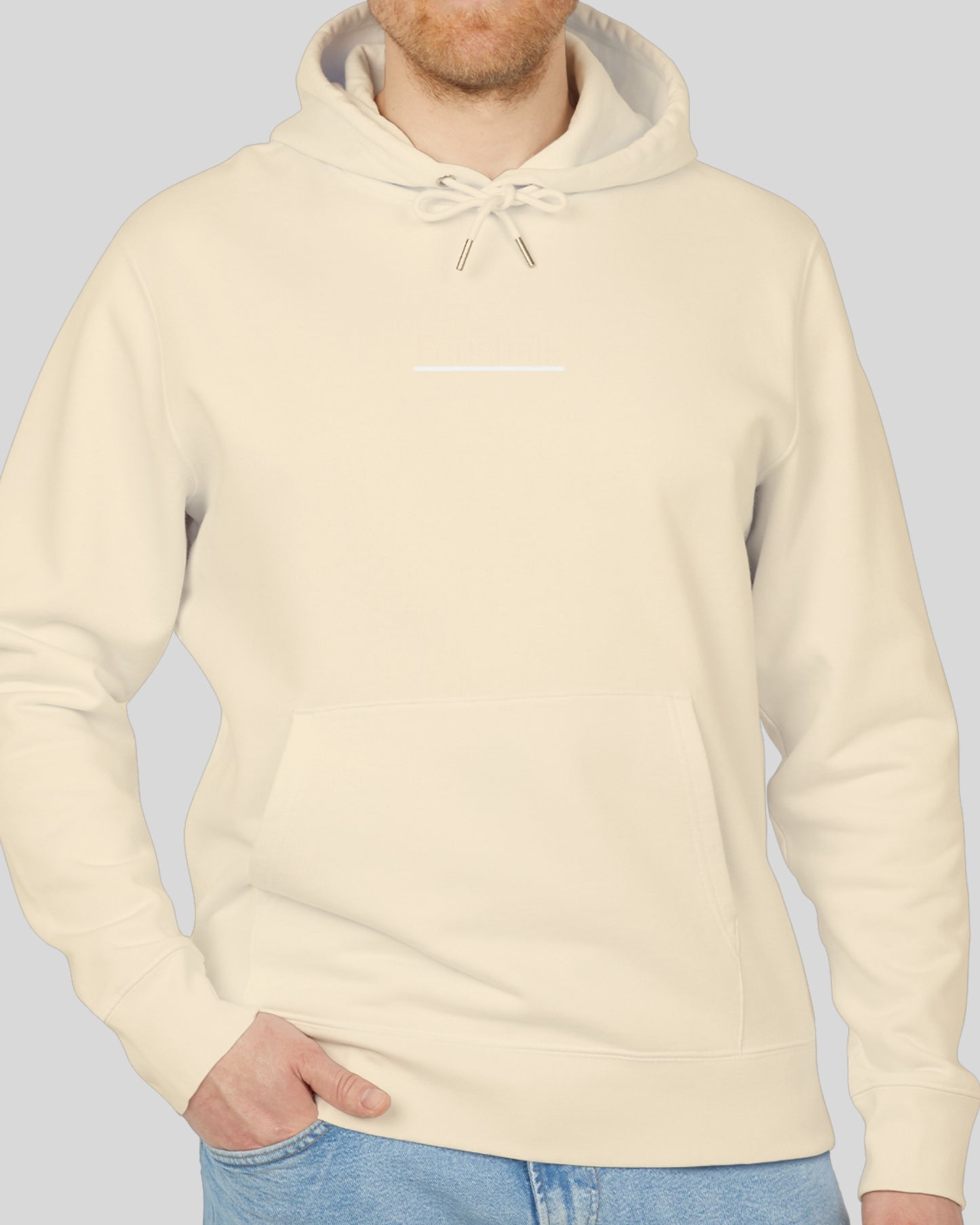 HOODIE BEIGE NATUREL EN COTON