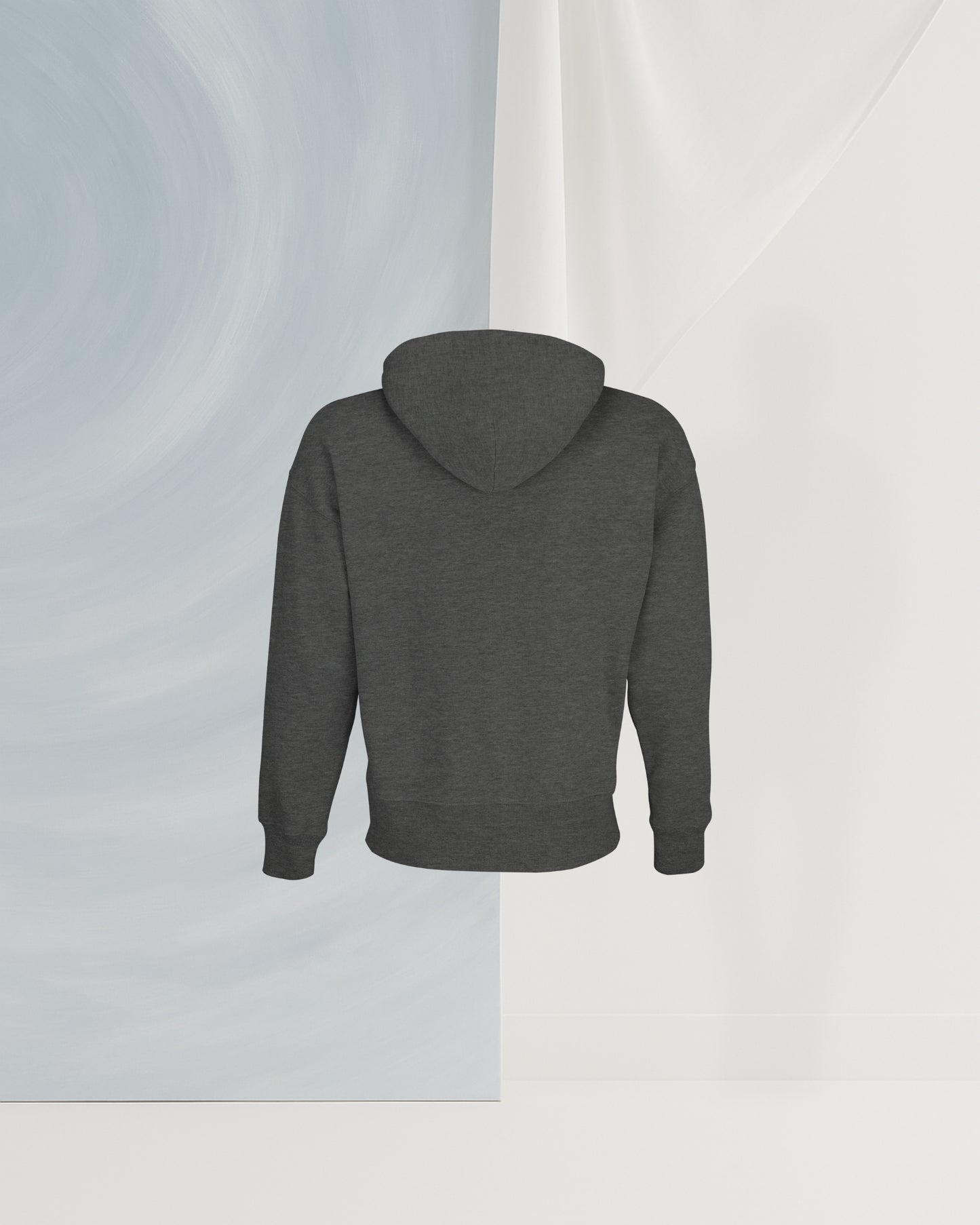 HOODIE GRIS MÉLANGÉ SANS FIL