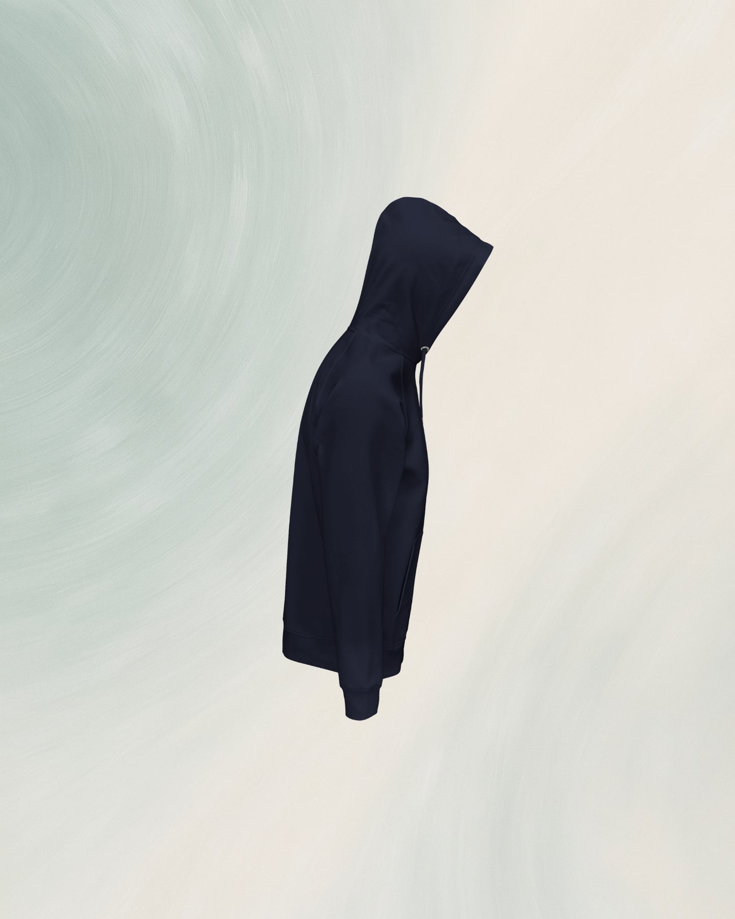 HOODIE BLEU MARINE EN COTON BIO
