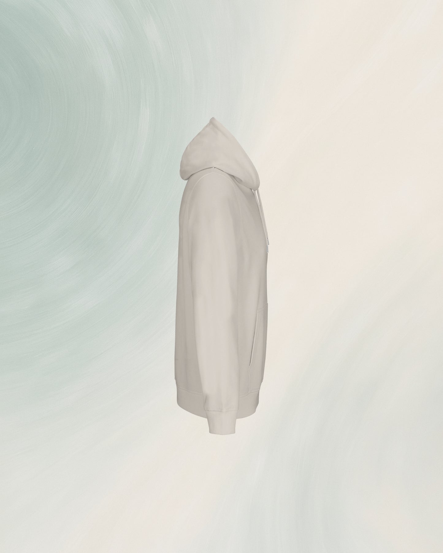 HOODIE OFF WHITE EN COTON EN CONVERSION BIO