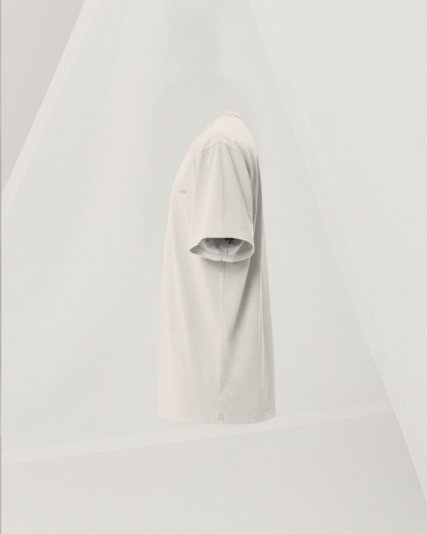 SIGNED BEIGE OS T-SHIRT IN CARDED COTTON