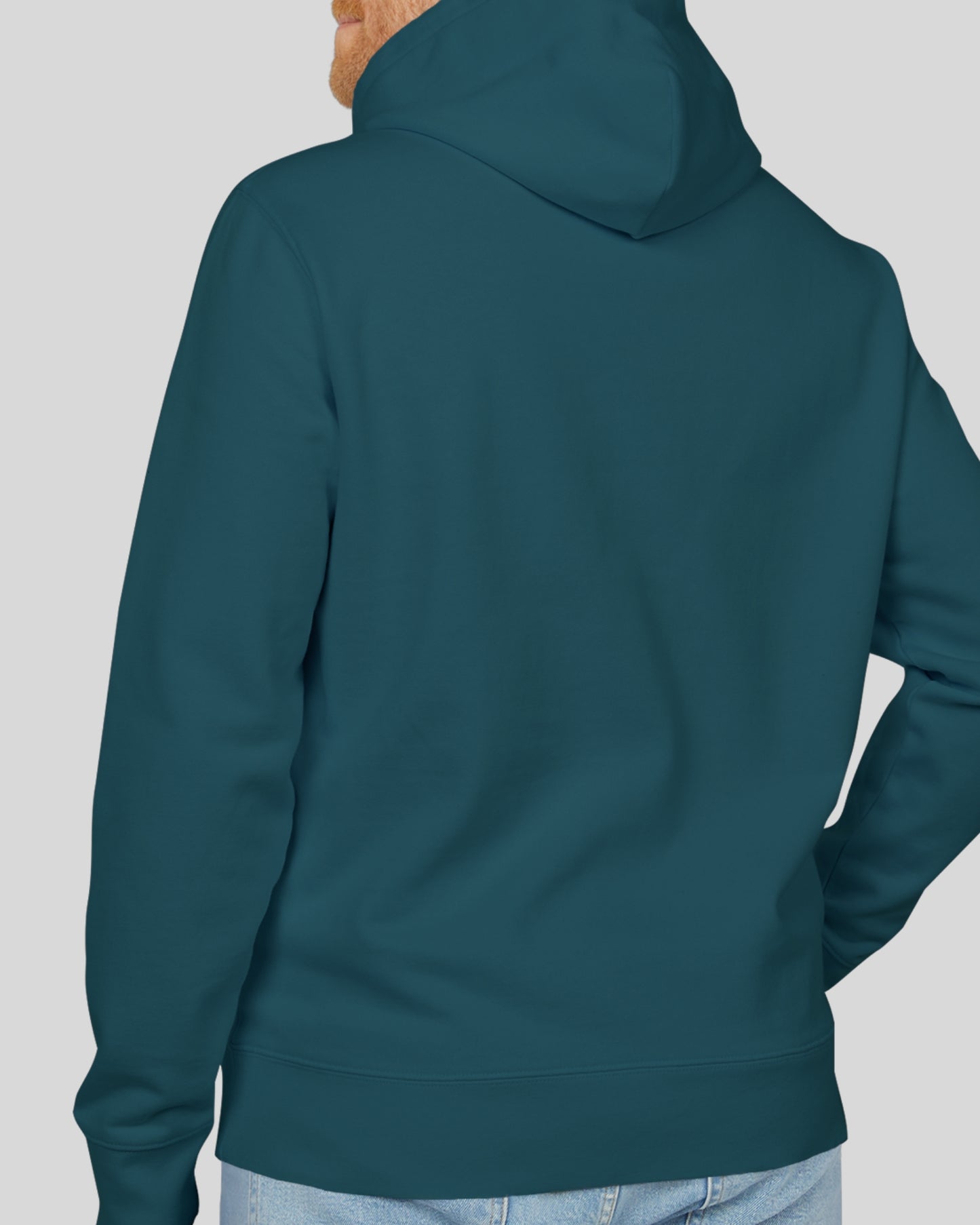 HOODIE BLEU EN COTON