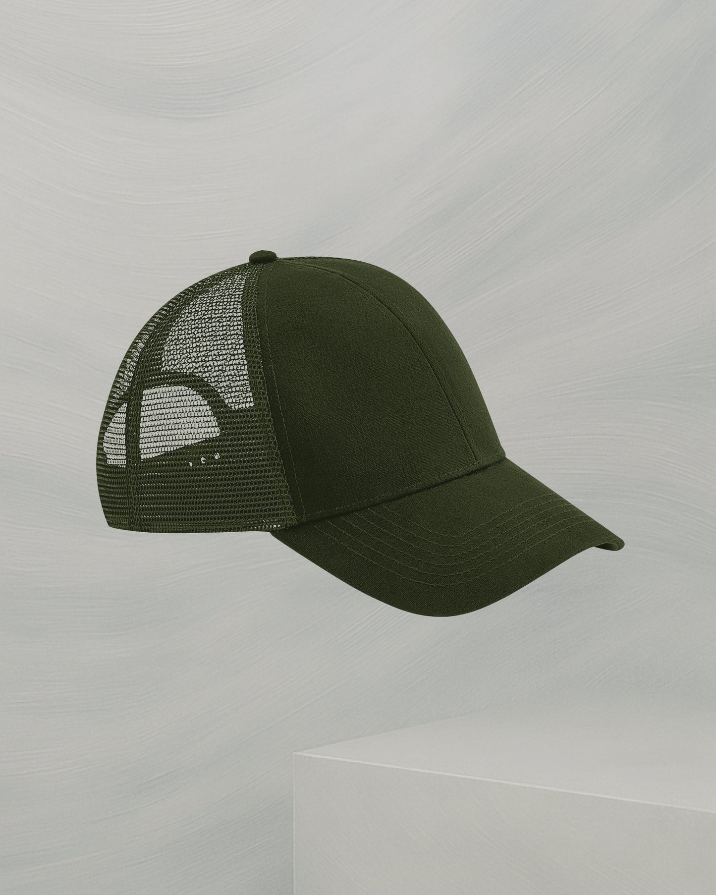 CASQUETTE VERT OLIVE BREATH EN COTON ORGANIQUE