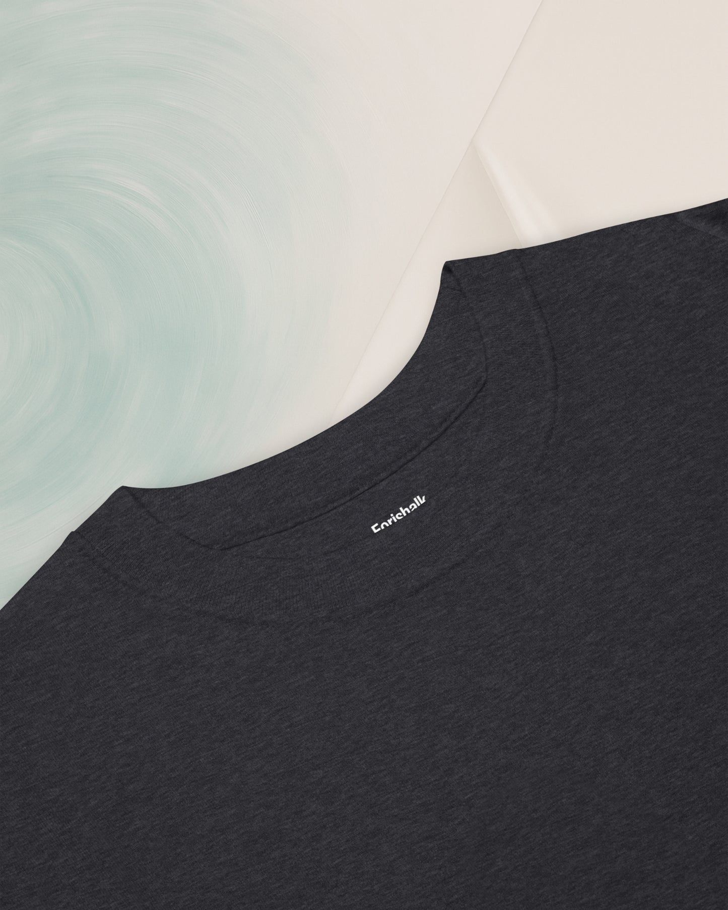 HEAVYWEIGHT CHARCOAL COMBED COTTON T-SHIRT