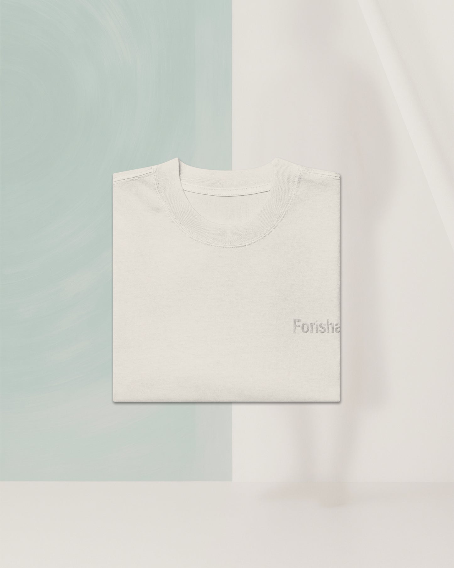 SIGNED BEIGE OS T-SHIRT IN CARDED COTTON