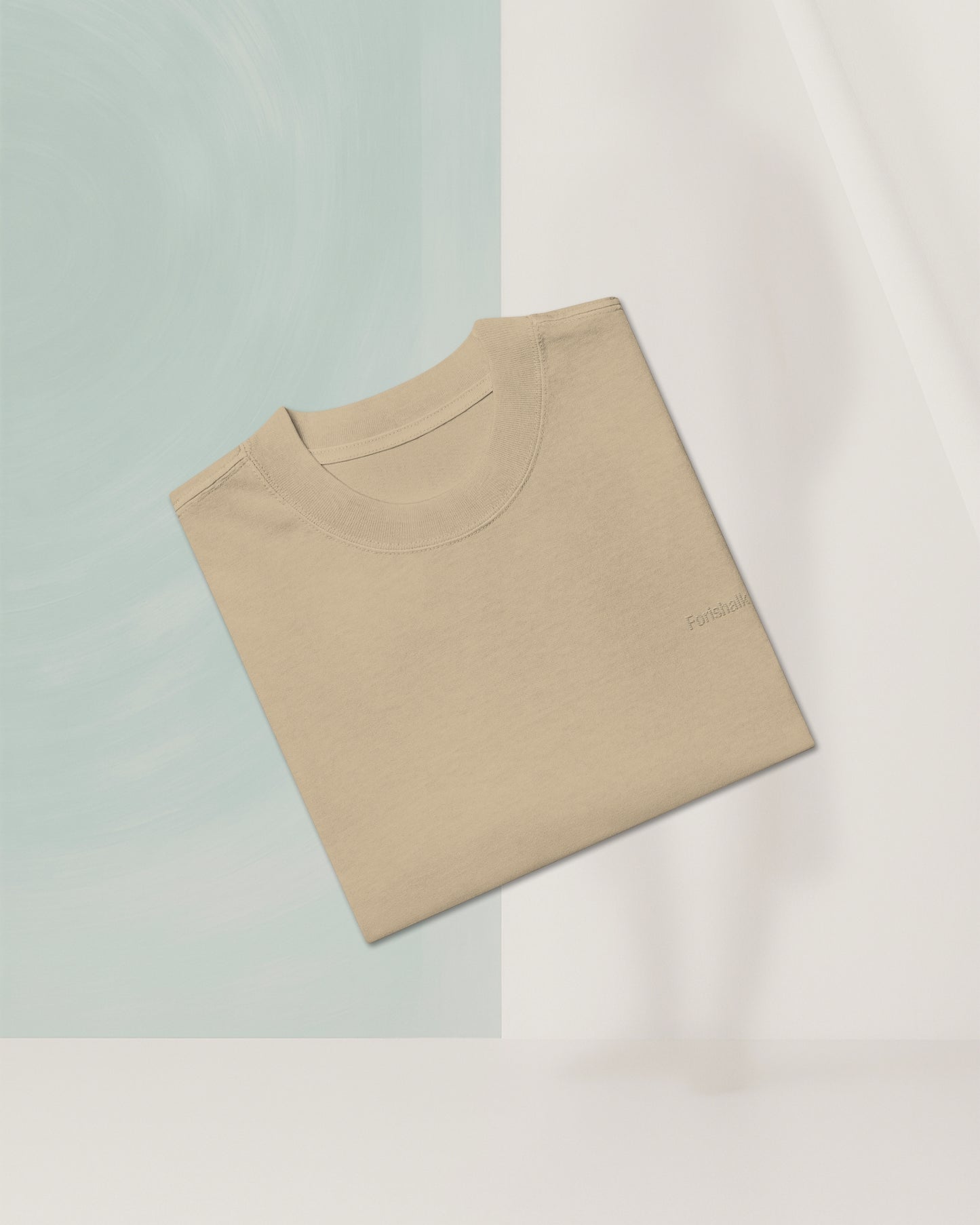 SIGNED ORANGE KHAKI T-SHIRT IN CARDED COTTON