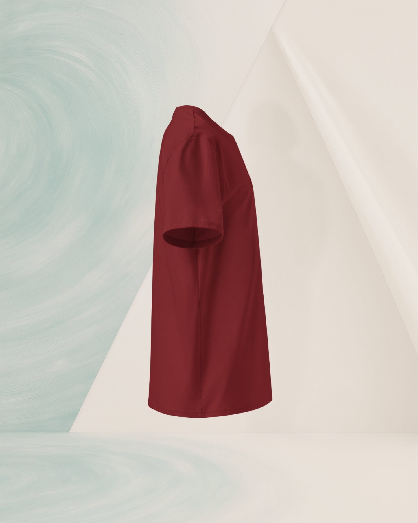 Burgundy Organic Ringspun Cotton T-Shirt