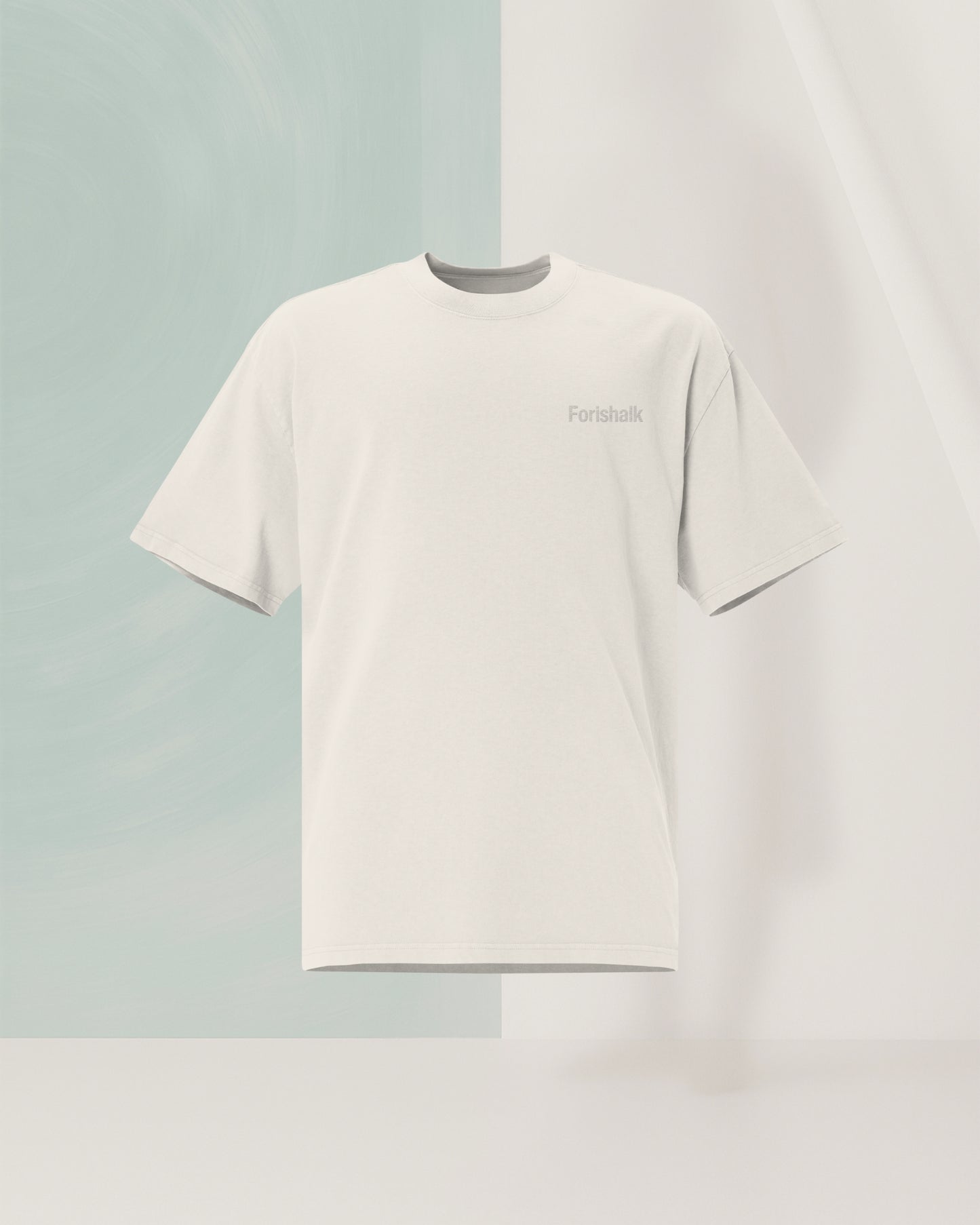 SIGNED BEIGE OS T-SHIRT IN CARDED COTTON