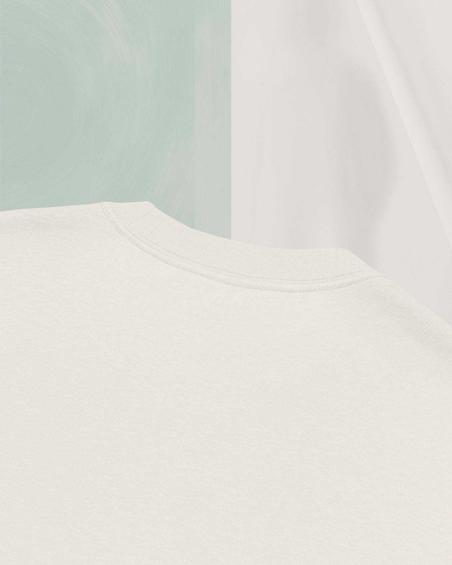 SIGNED BEIGE OS T-SHIRT IN CARDED COTTON
