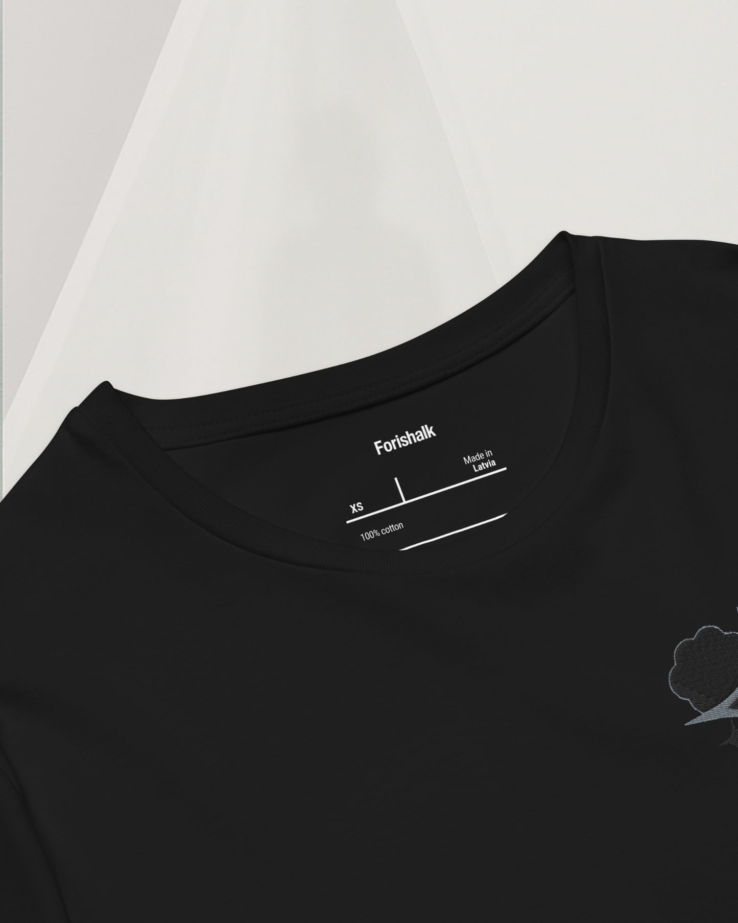 BLACK COTTON T-SHIRT