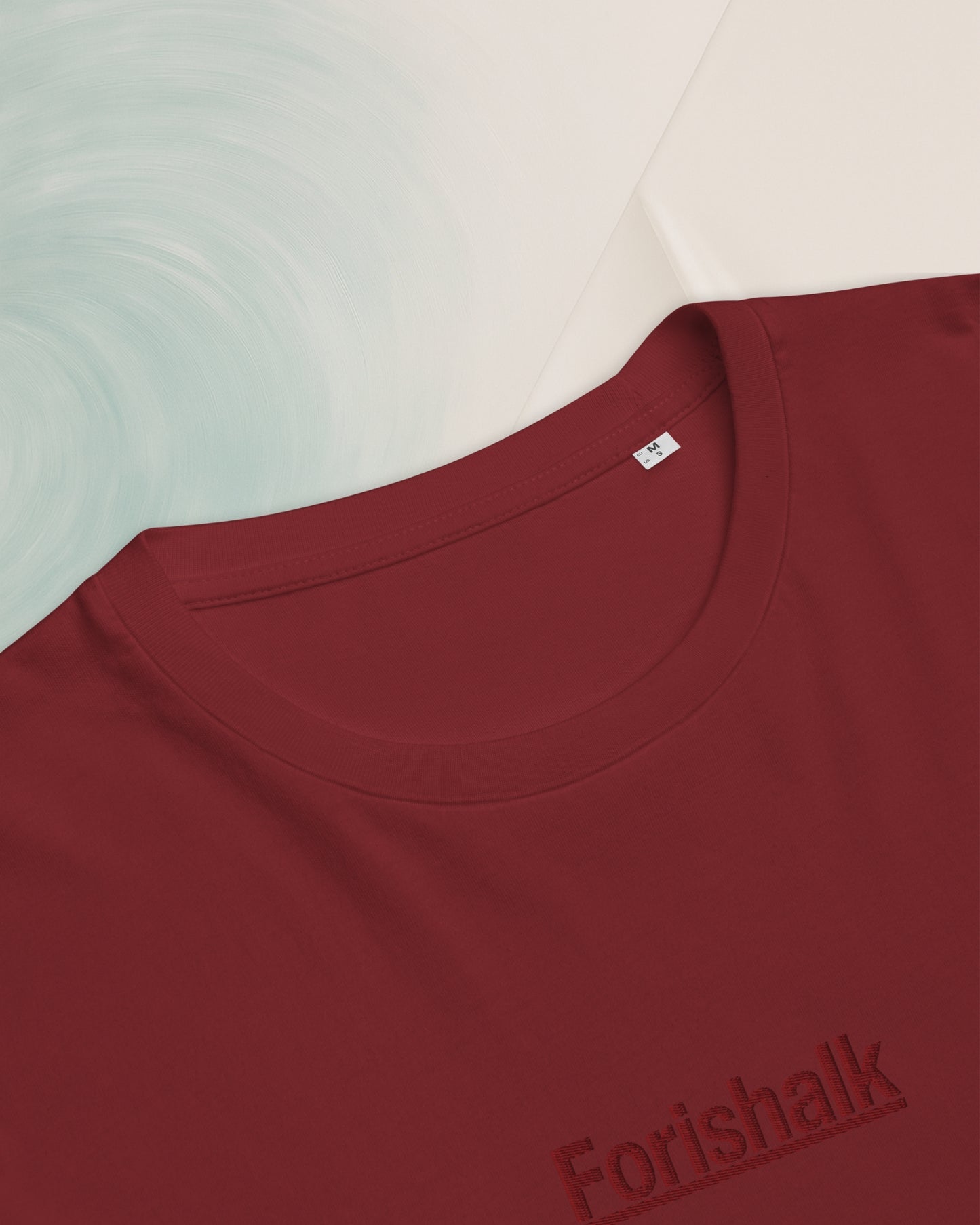 Burgundy Organic Ringspun Cotton T-Shirt
