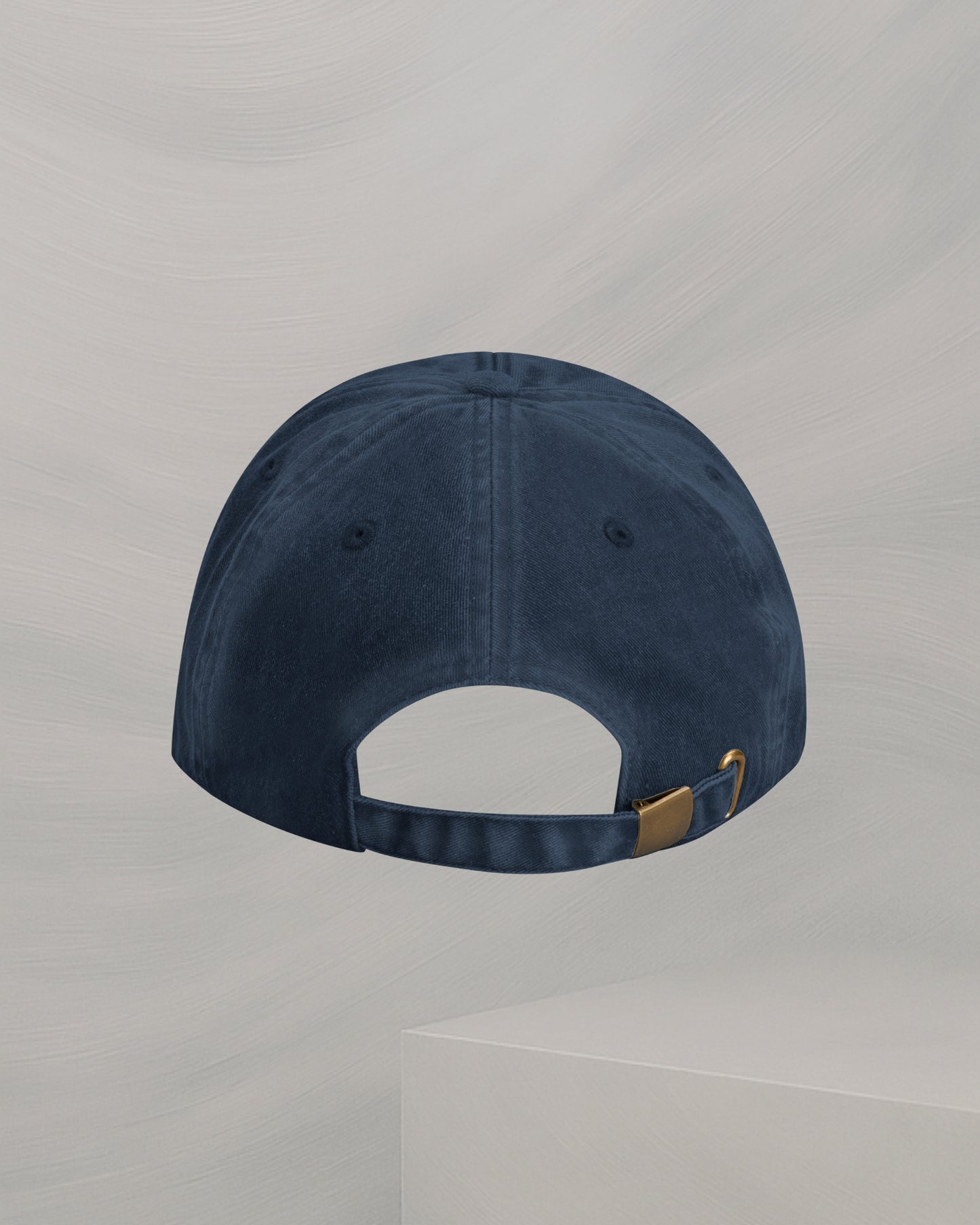 BLUE/BLACK BRUSHED COTTON DENIM CAP