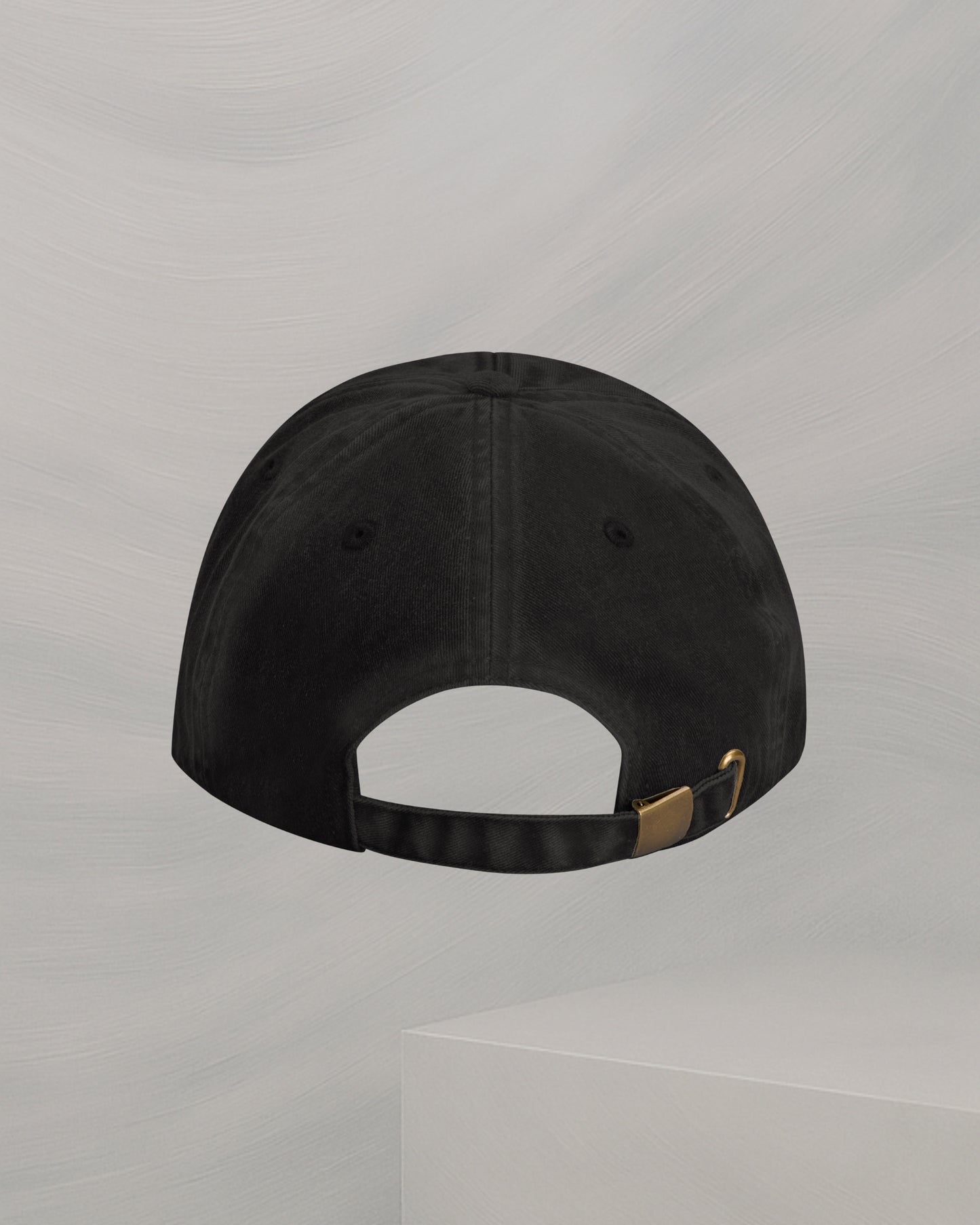 BLUE/BLACK BRUSHED COTTON DENIM CAP