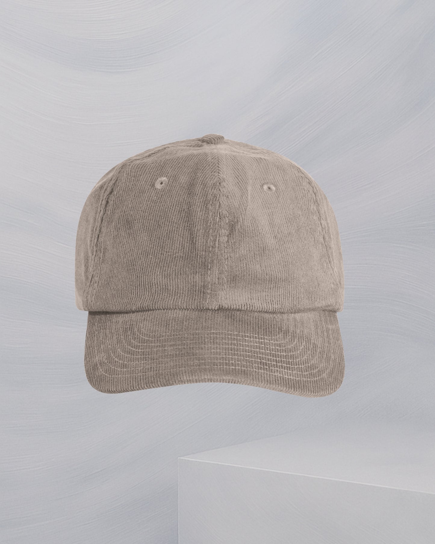 CASQUETTE BEIGE EN VELOUR CÔTELÉ EN COTON