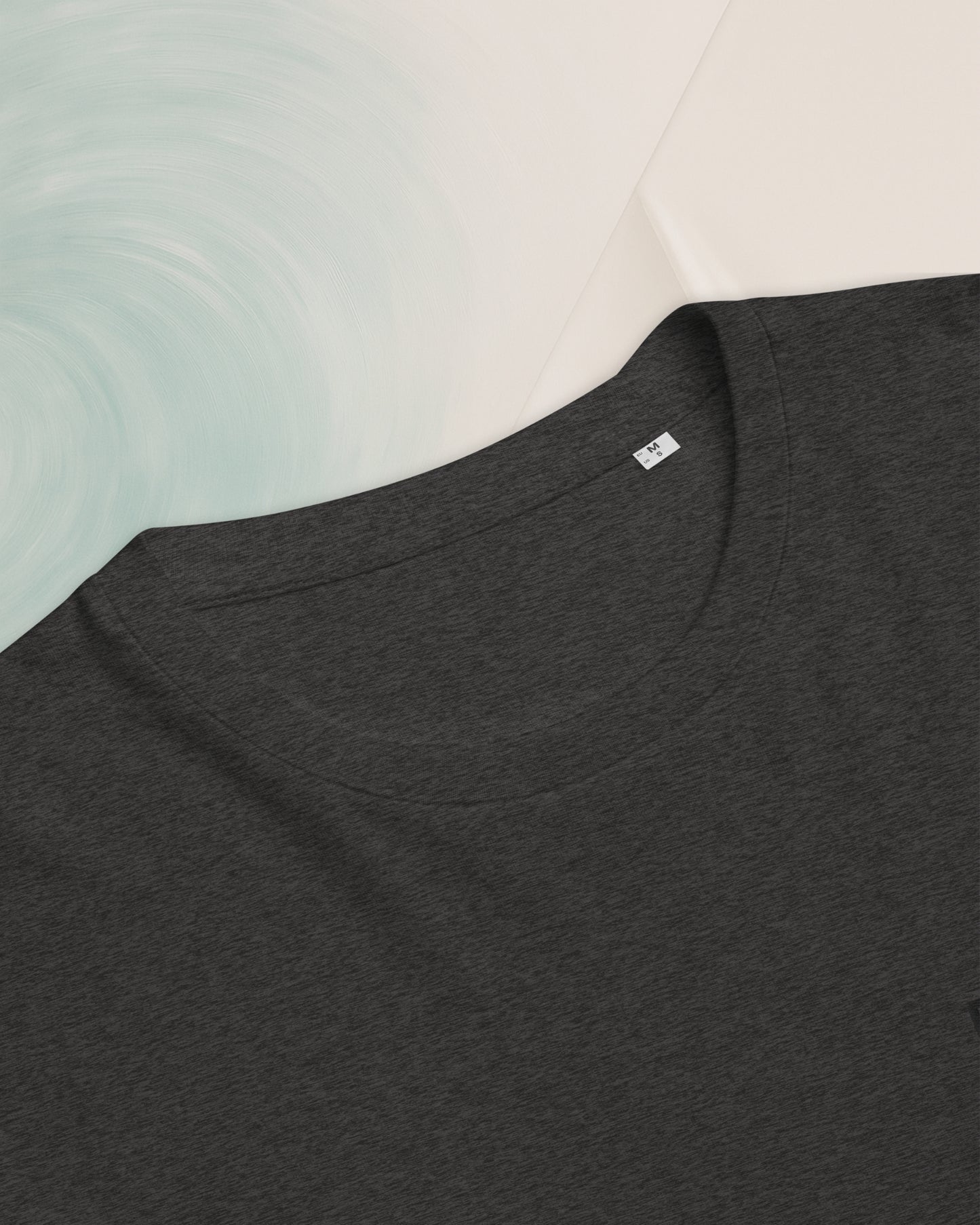 DARK GREY ORGANIC RING-SPUN COTTON T-SHIRT