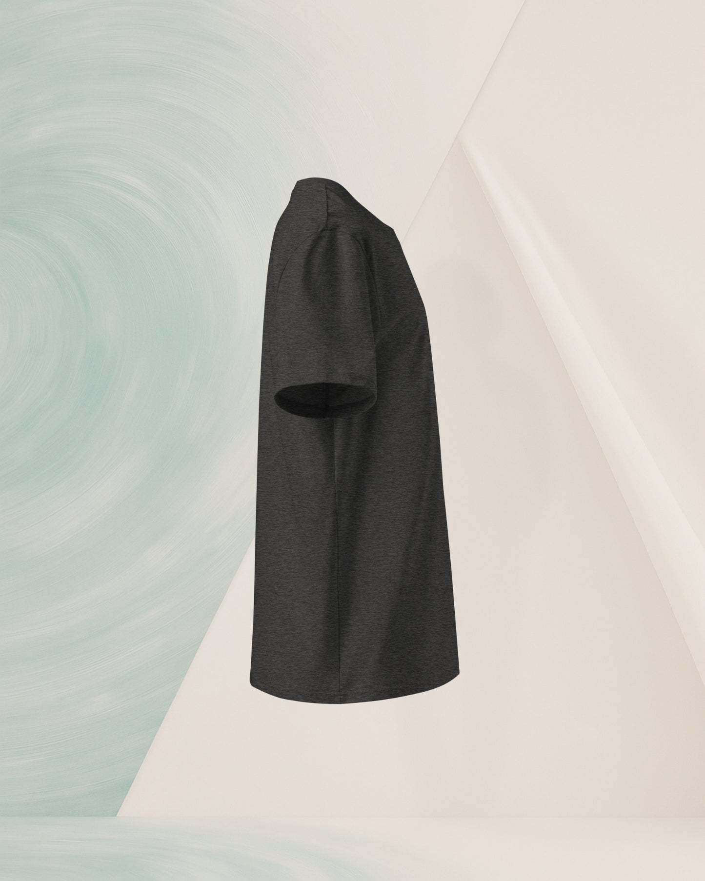 DARK GREY ORGANIC RING-SPUN COTTON T-SHIRT