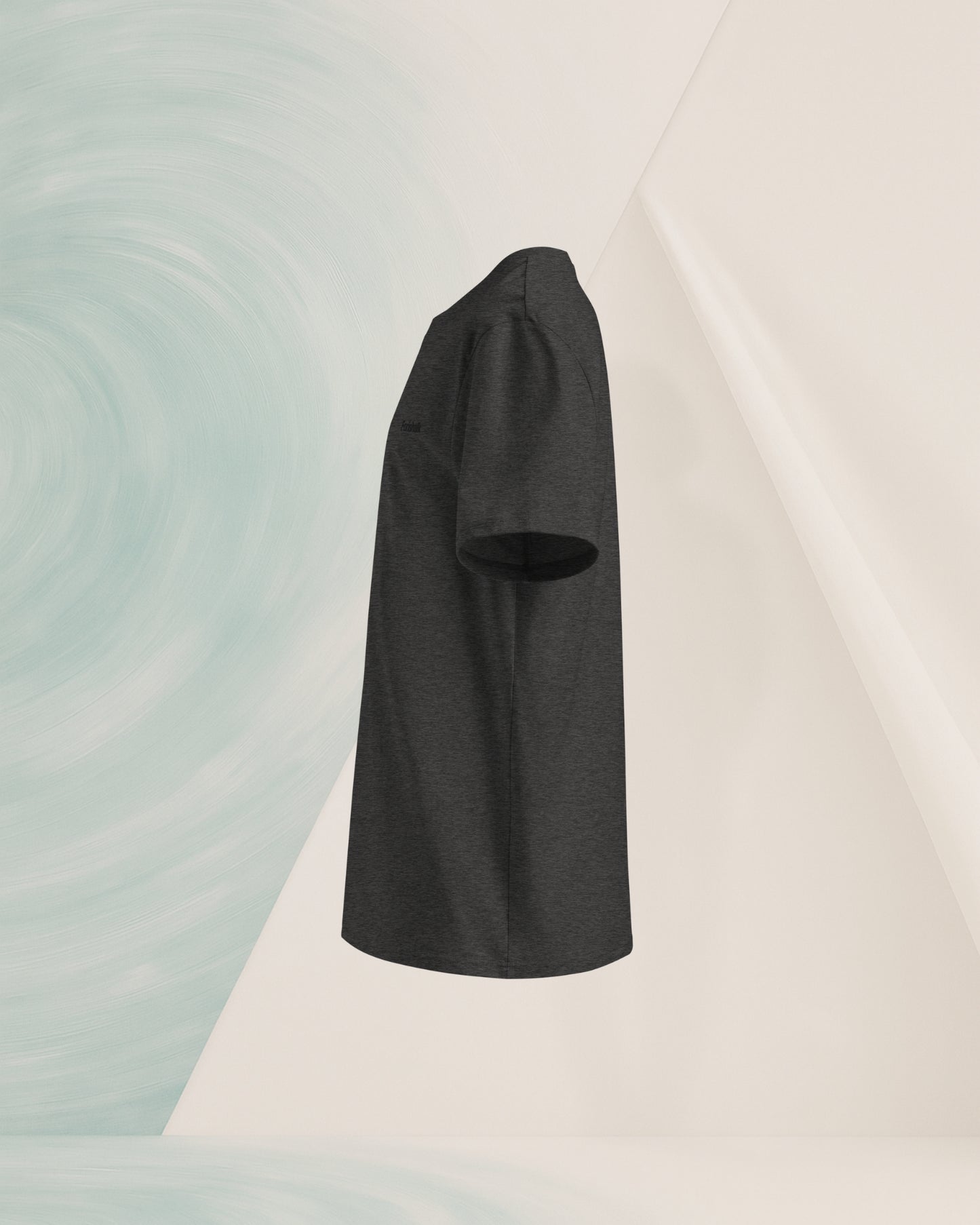 DARK GREY ORGANIC RING-SPUN COTTON T-SHIRT
