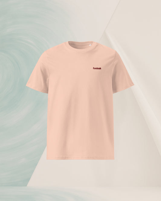 ORGANIC RING-SPUN COTTON PEACH T-SHIRT