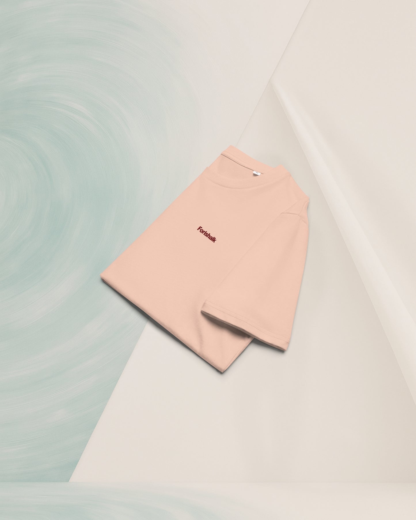 ORGANIC RING-SPUN COTTON PEACH T-SHIRT