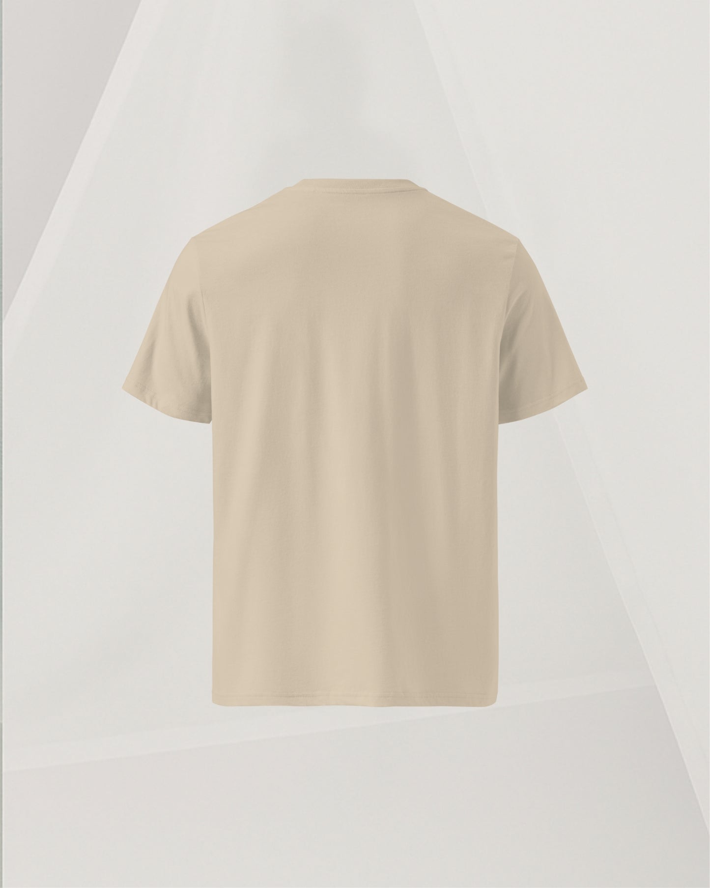 SANDY BEIGE T-SHIRT IN ORGANIC RING-SPUN COTTON