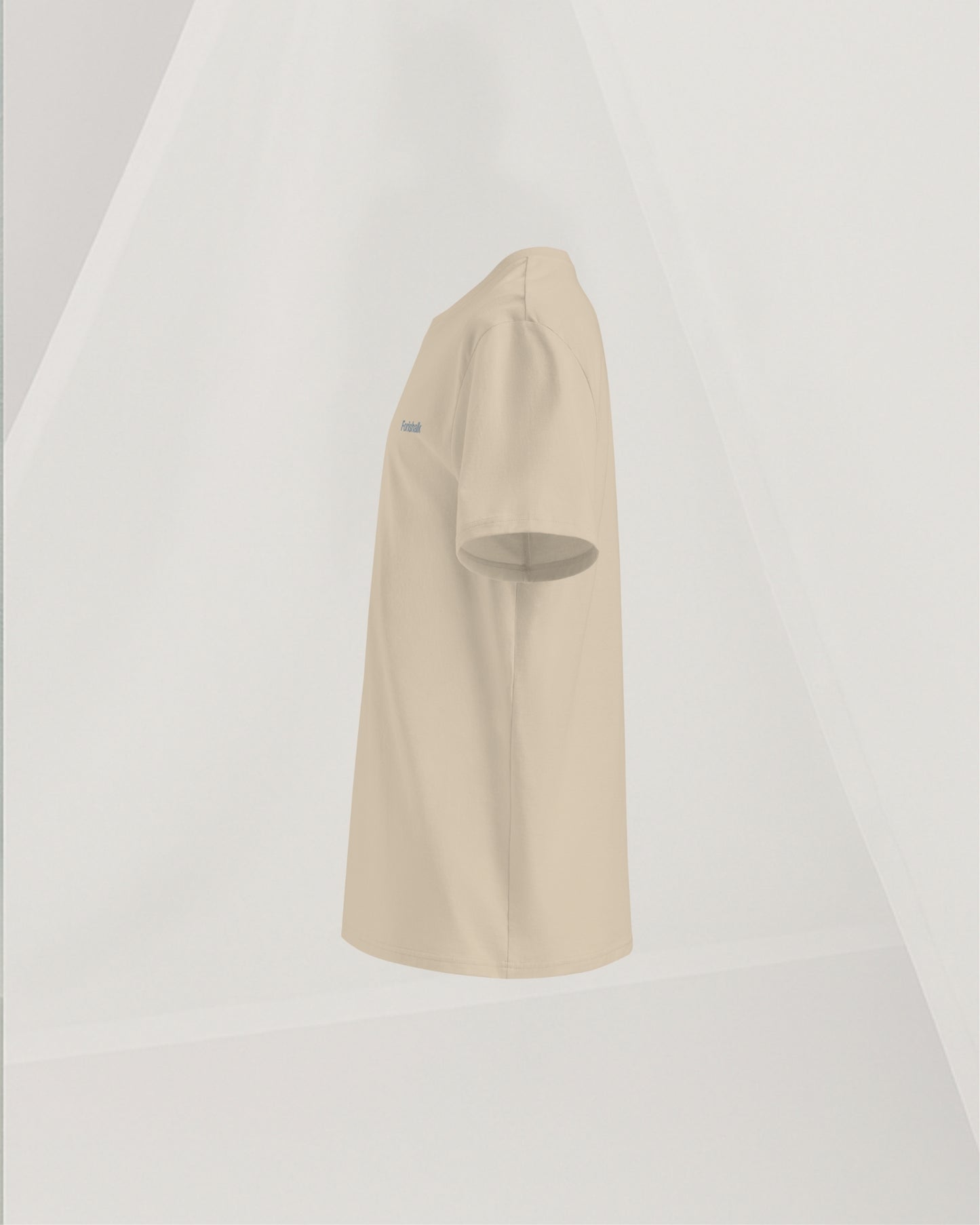 SANDY BEIGE T-SHIRT IN ORGANIC RING-SPUN COTTON