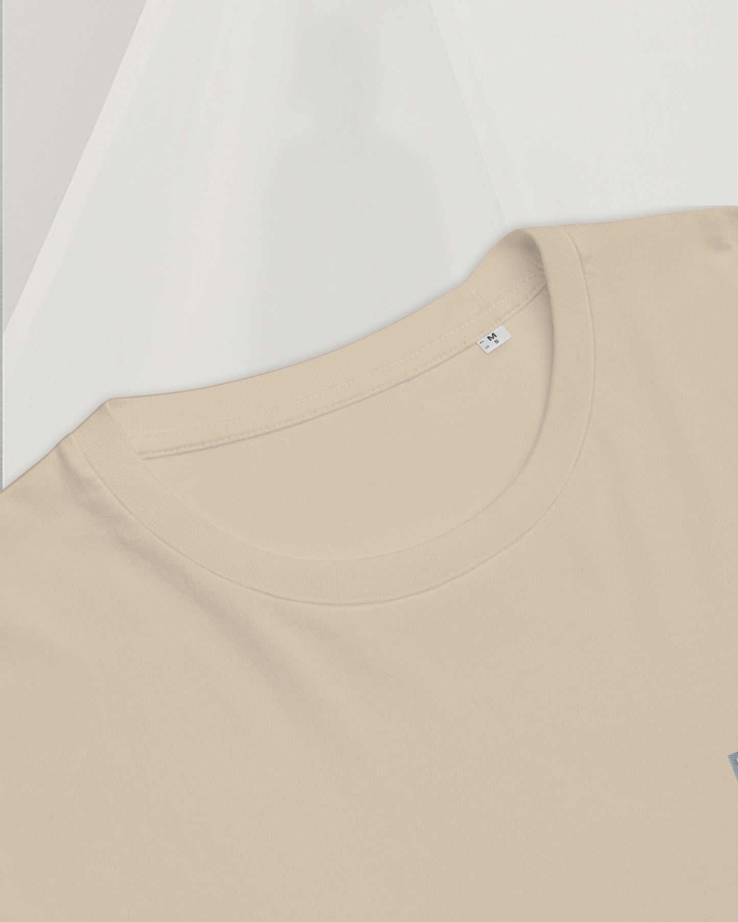 SANDY BEIGE T-SHIRT IN ORGANIC RING-SPUN COTTON