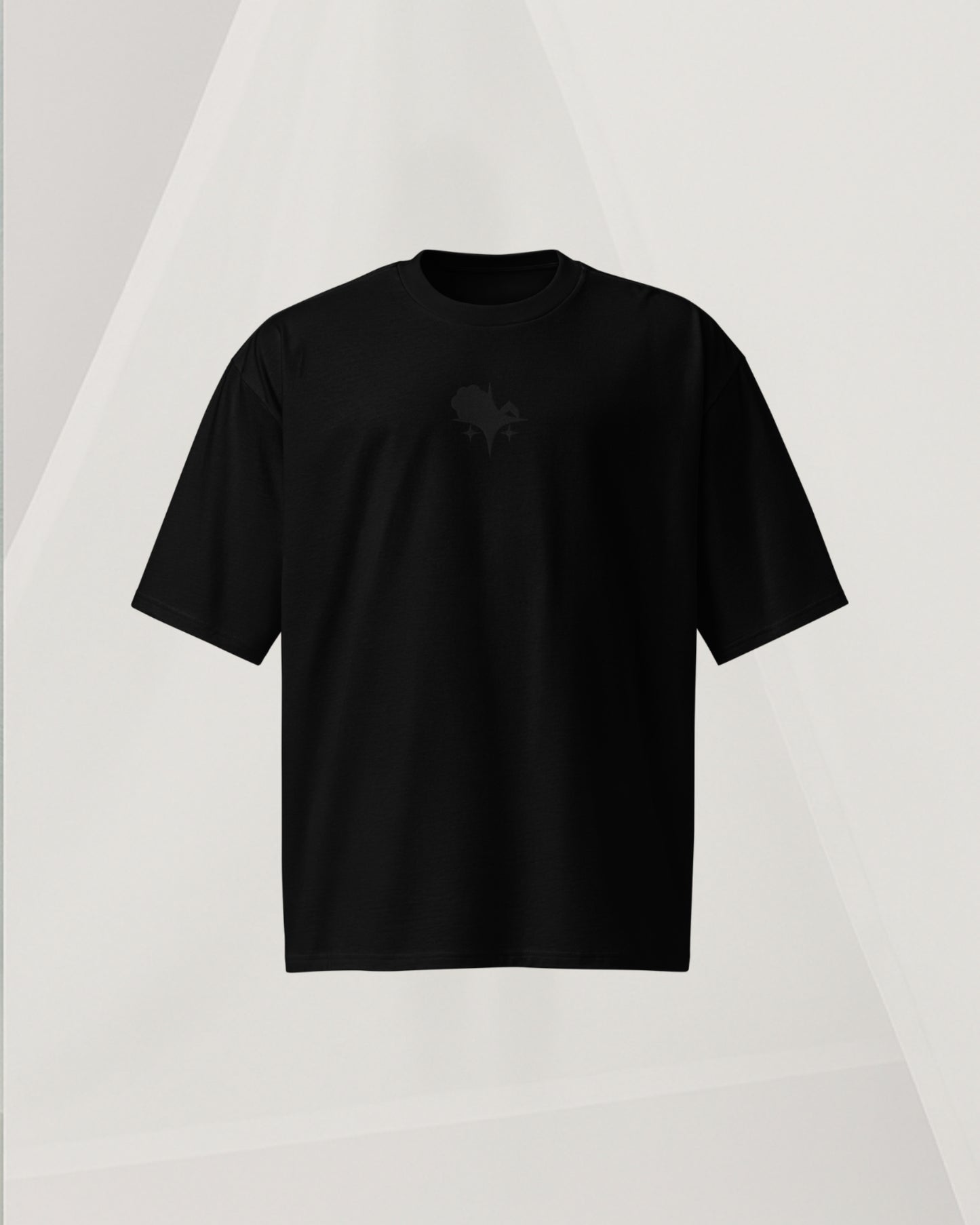 OVERSIZED BLACK T-SHIRT IN THICK COTTON