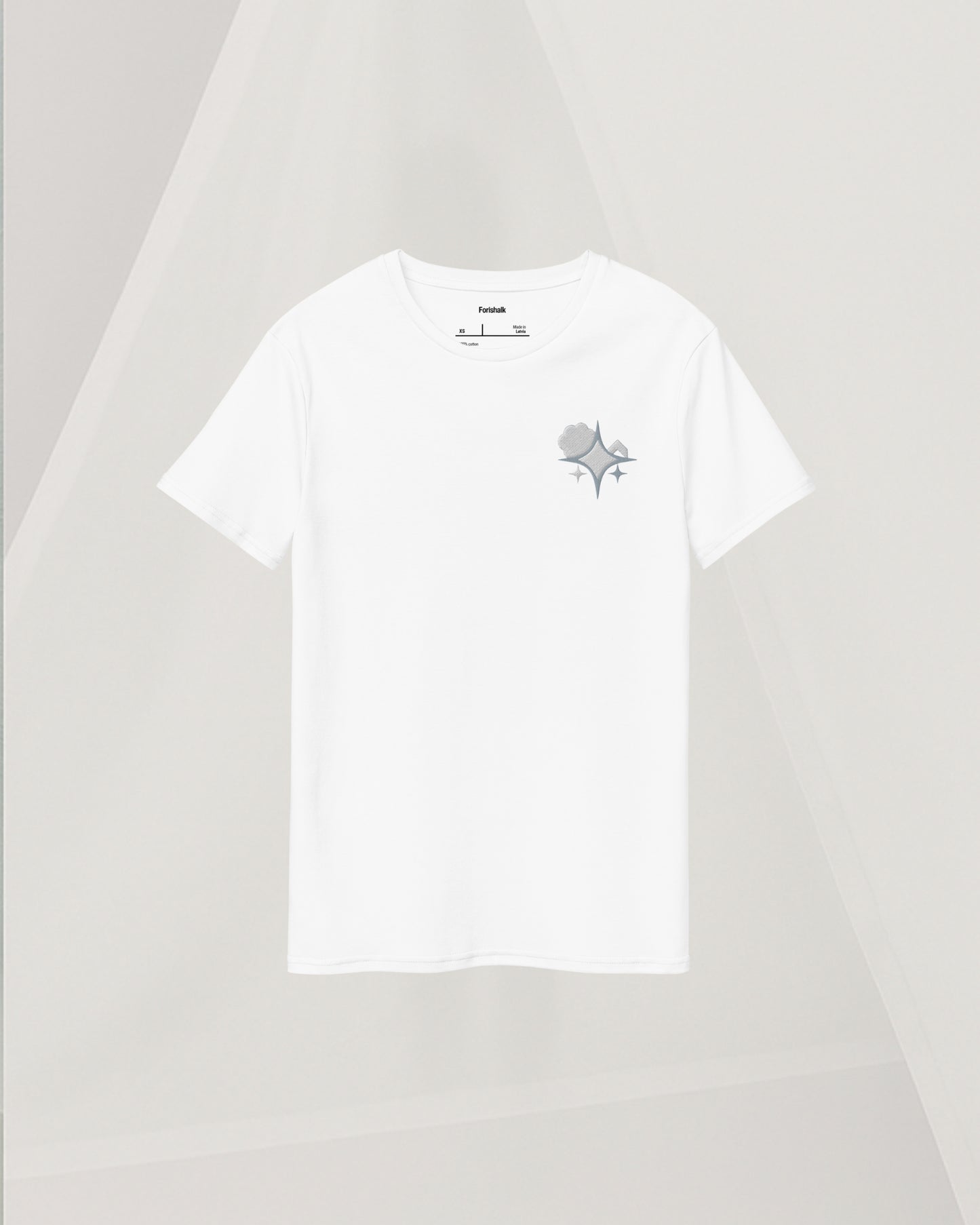 WHITE COTTON T-SHIRT