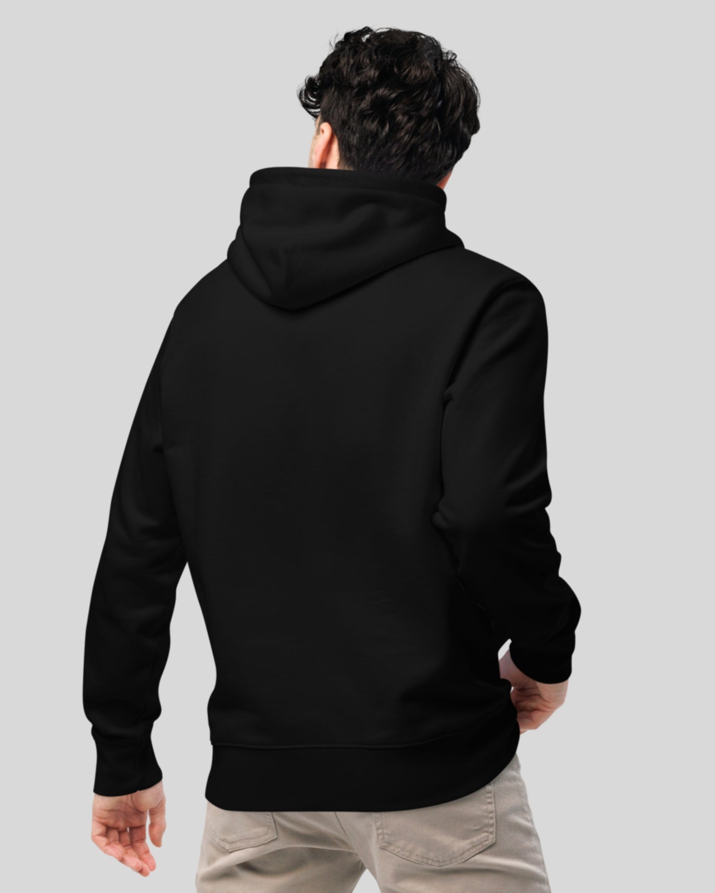 BLACK IN ORGANIC COTTON HOODIE