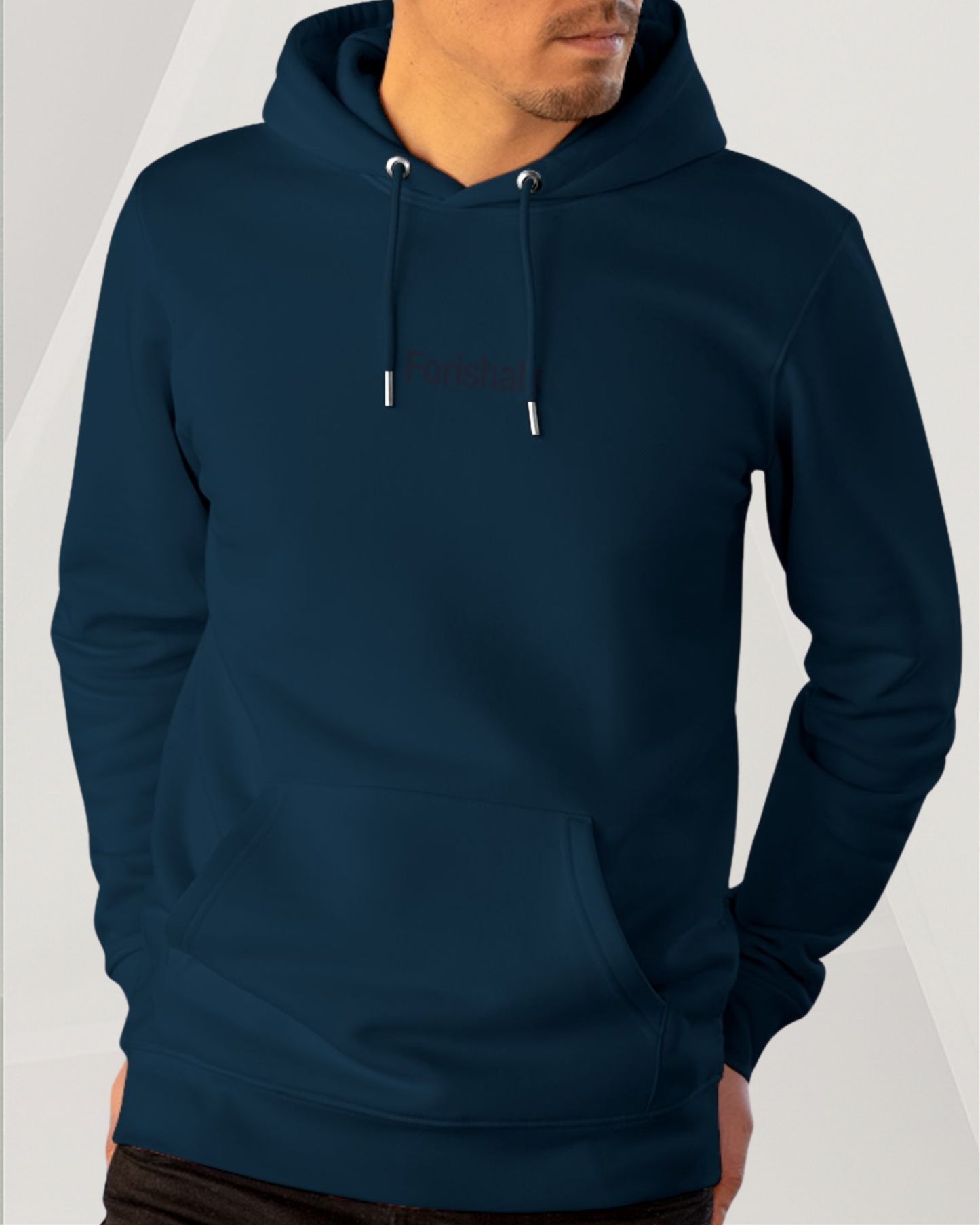 NAVY BLUE COTTON HOODIE
