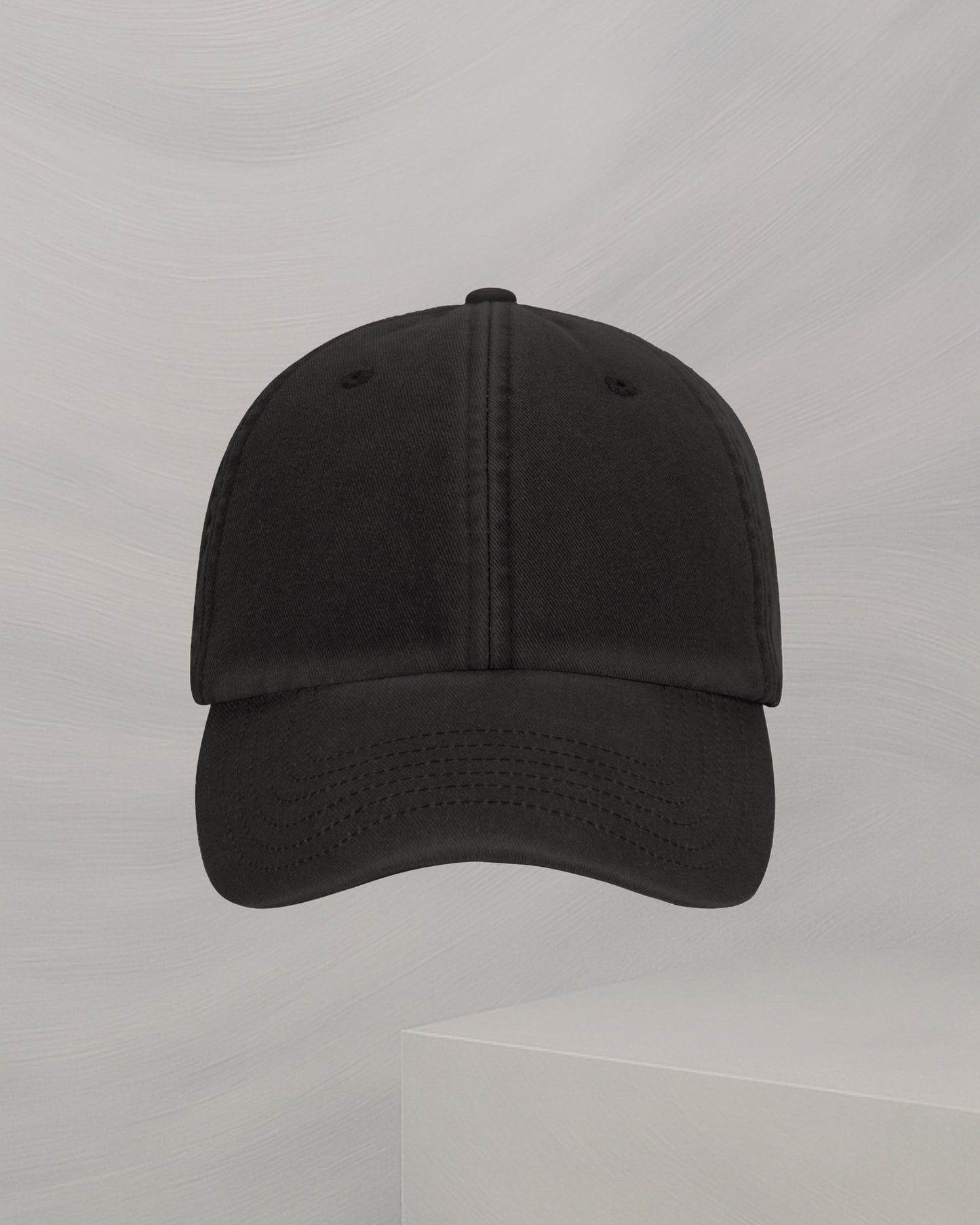 BLUE/BLACK BRUSHED COTTON DENIM CAP