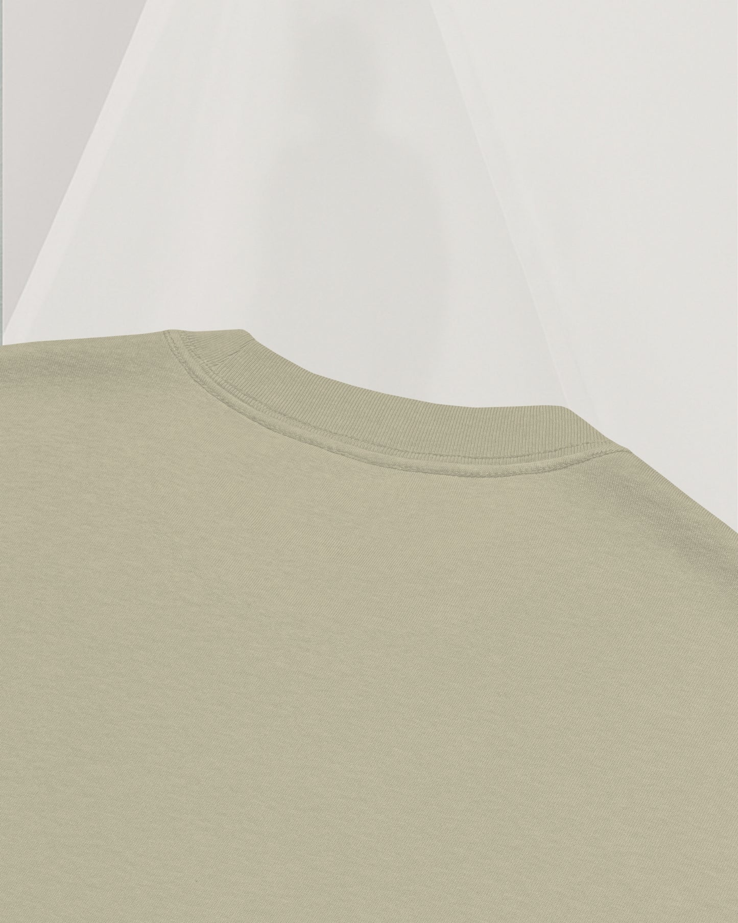 SIGNED GREEN T-SHIRT IN CARDED COTTON