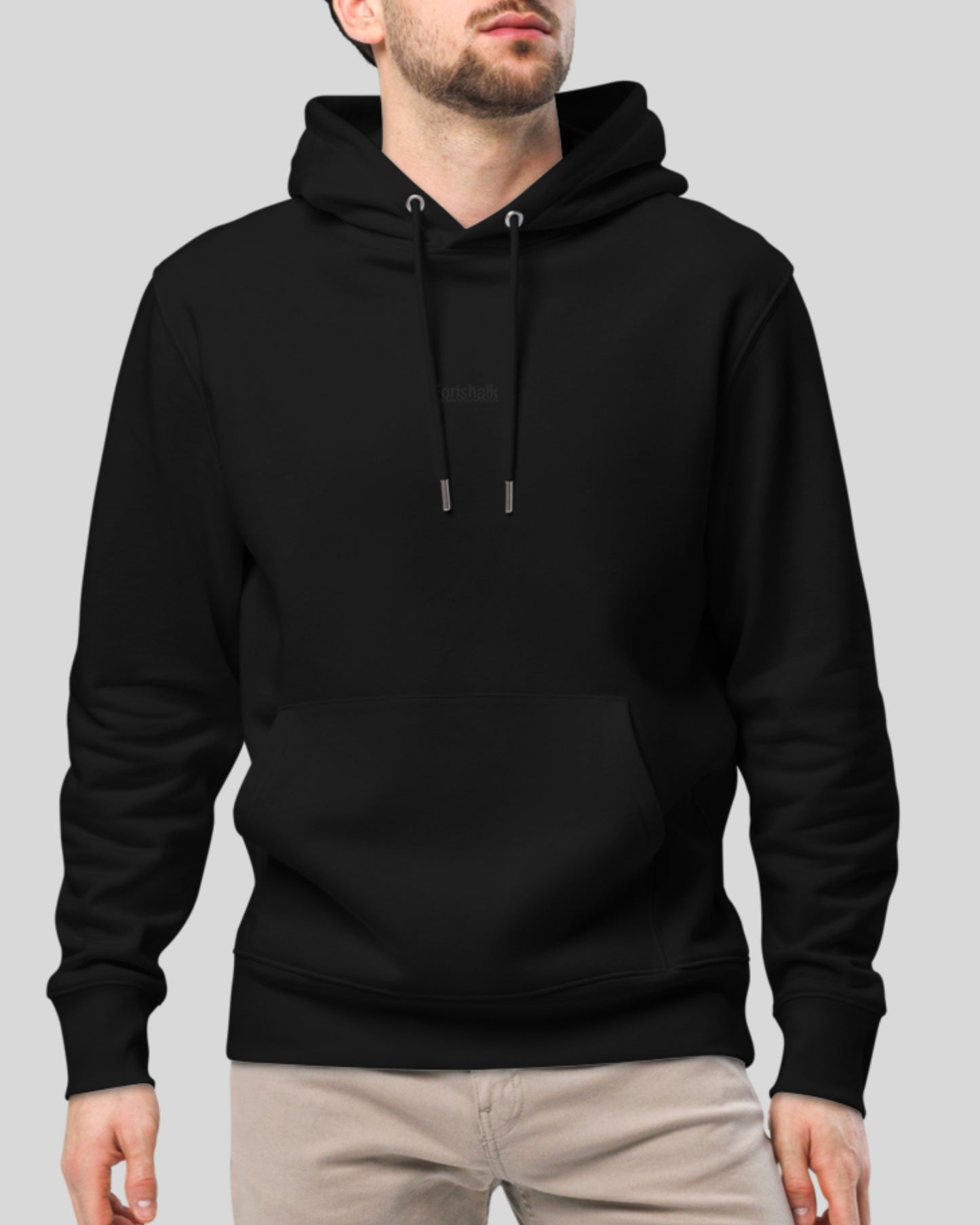 BLACK IN ORGANIC COTTON HOODIE