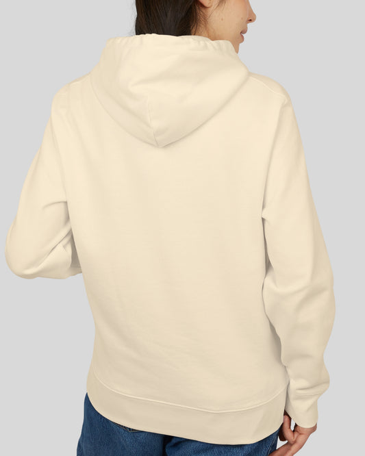 NATURAL BEIGE COTTON HOODIE