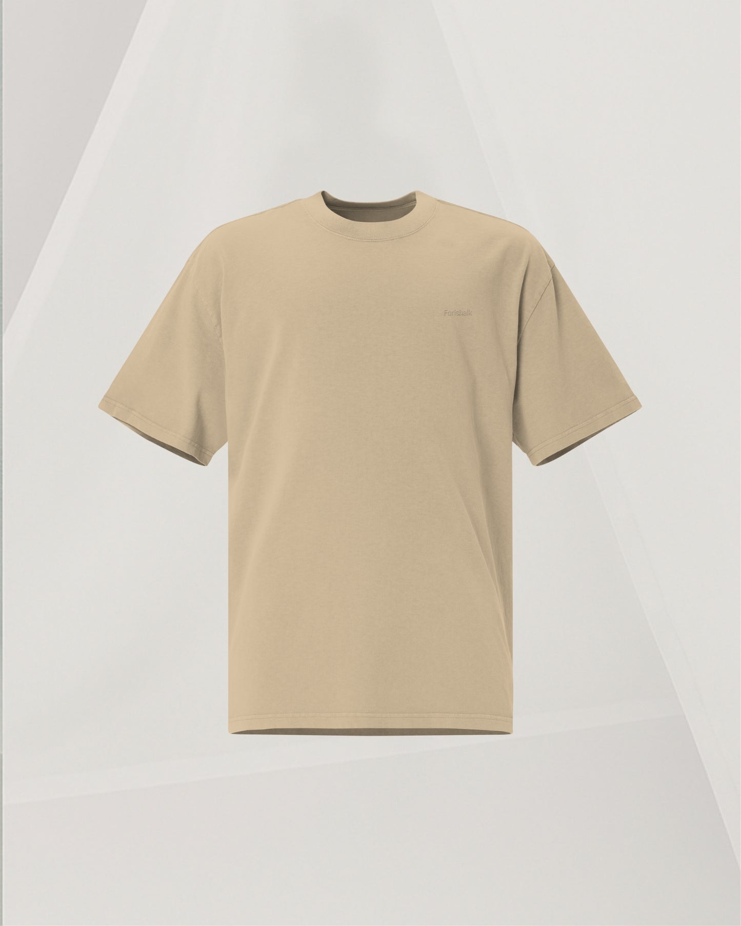SIGNED ORANGE KHAKI T-SHIRT IN CARDED COTTON